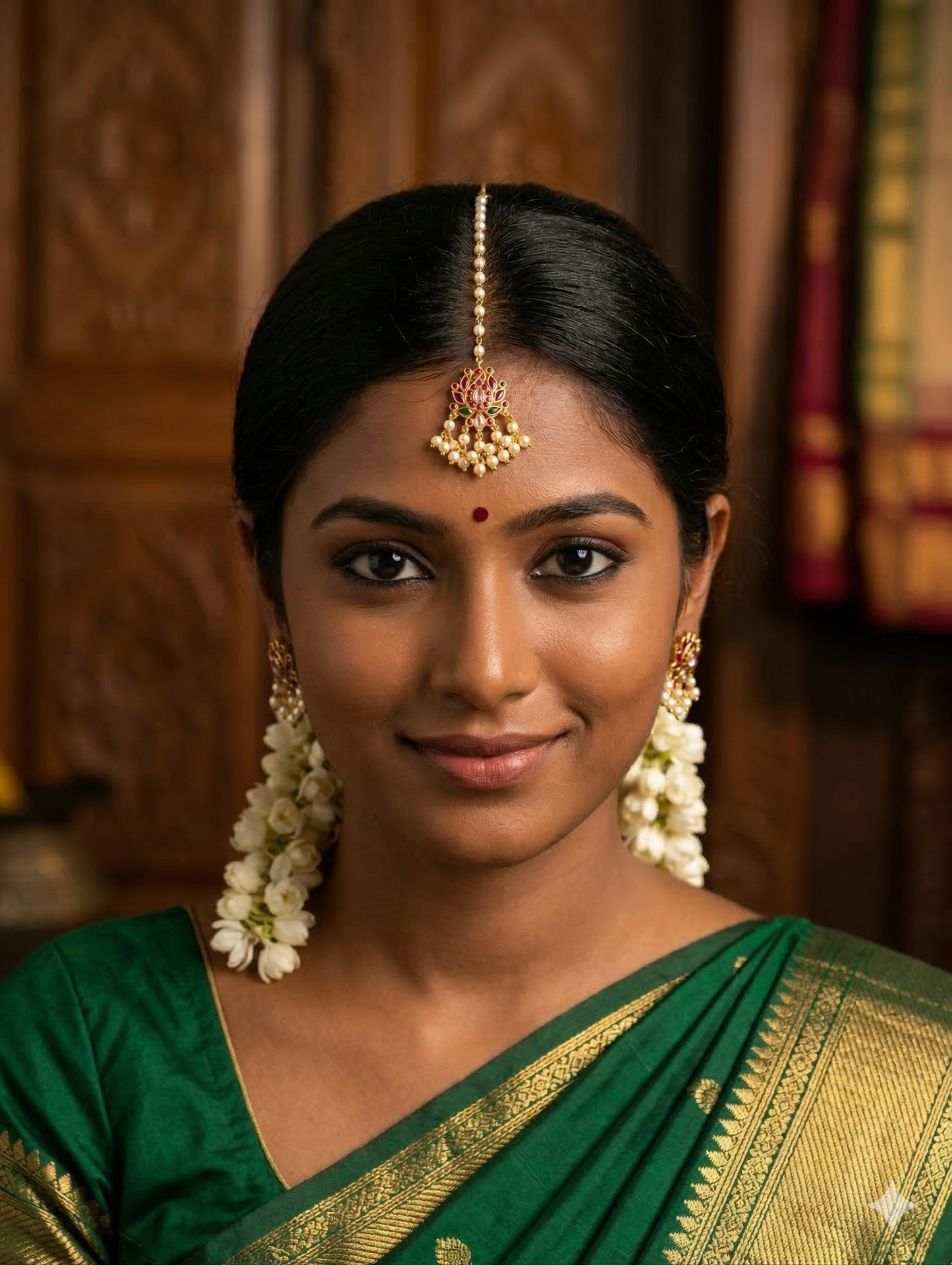 Lotus design Kemp Maang Tikka