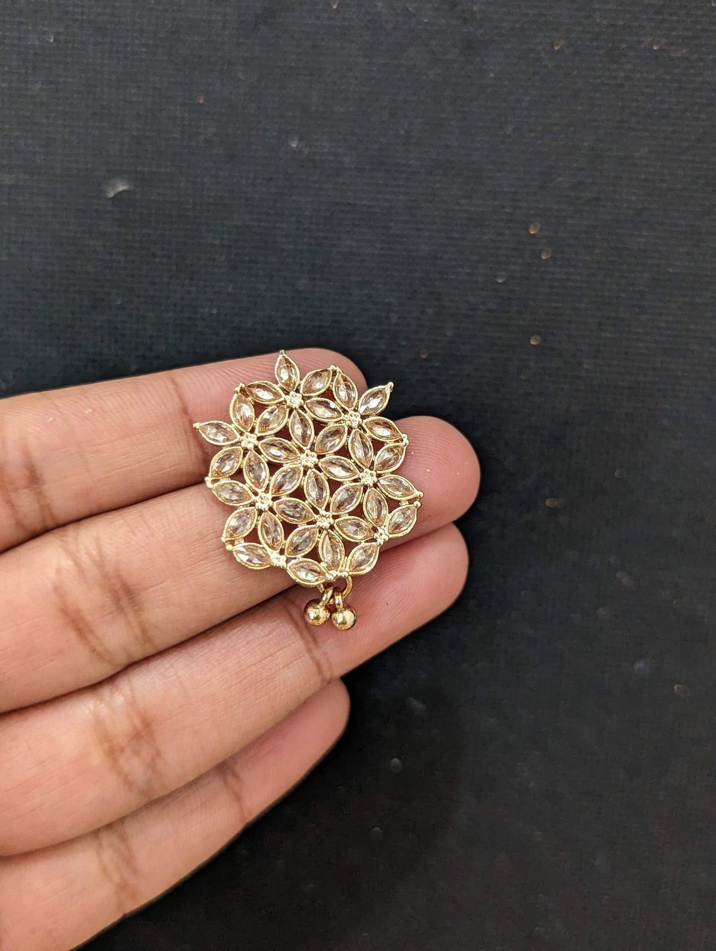 Polki stone stud Earrings