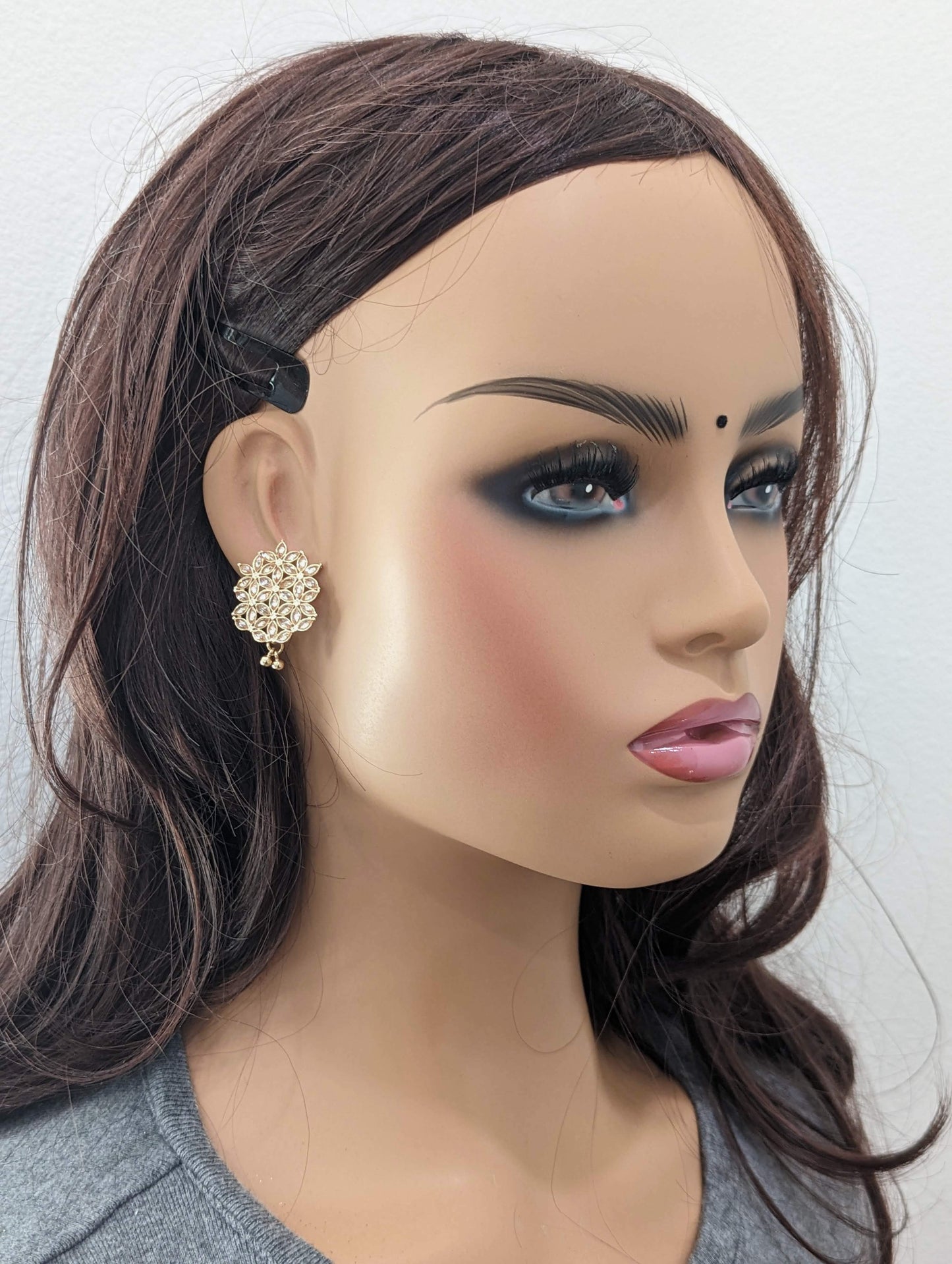 Polki stone stud Earrings