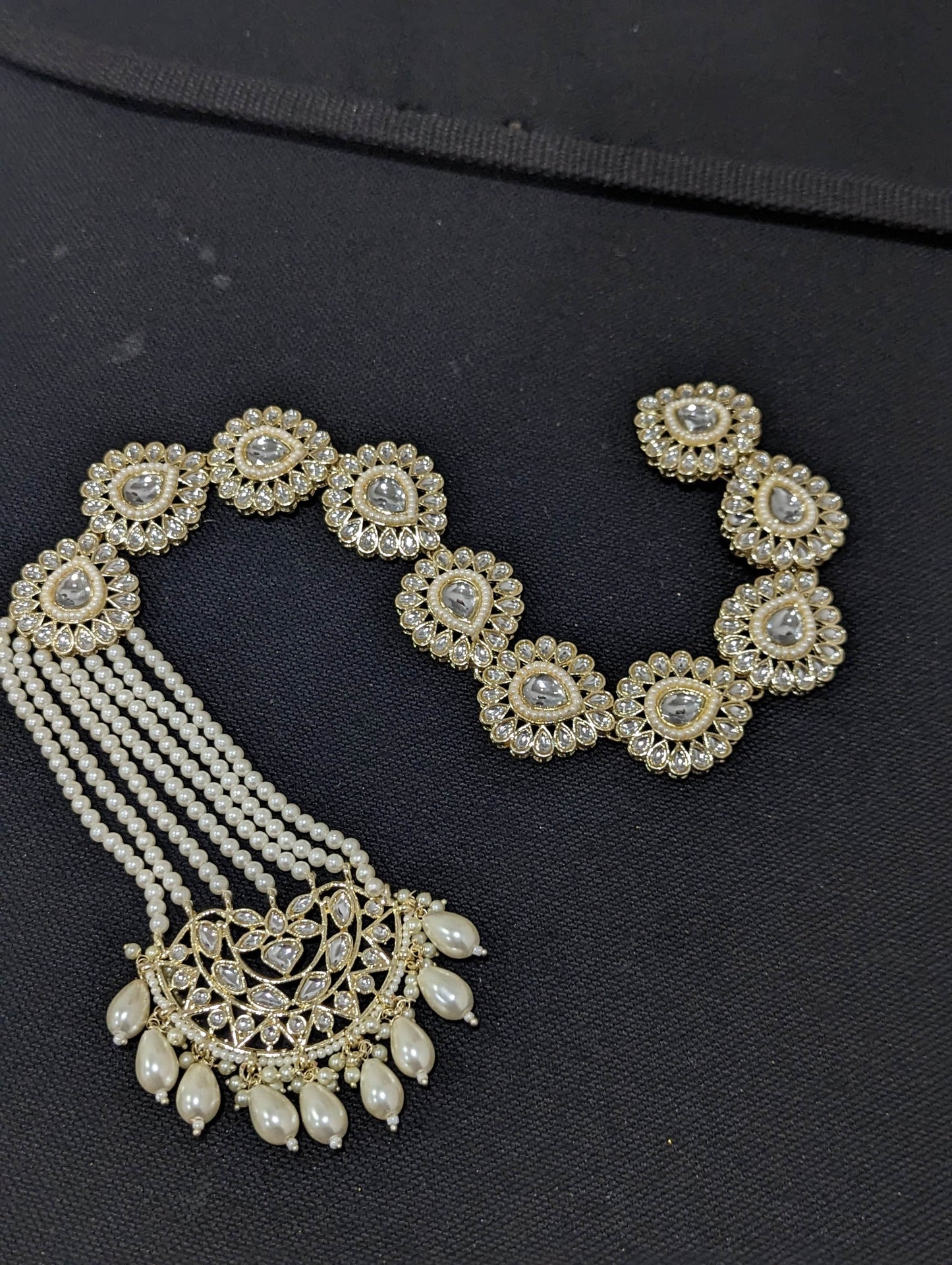 Kundan Hair Accessory for plaits - D2