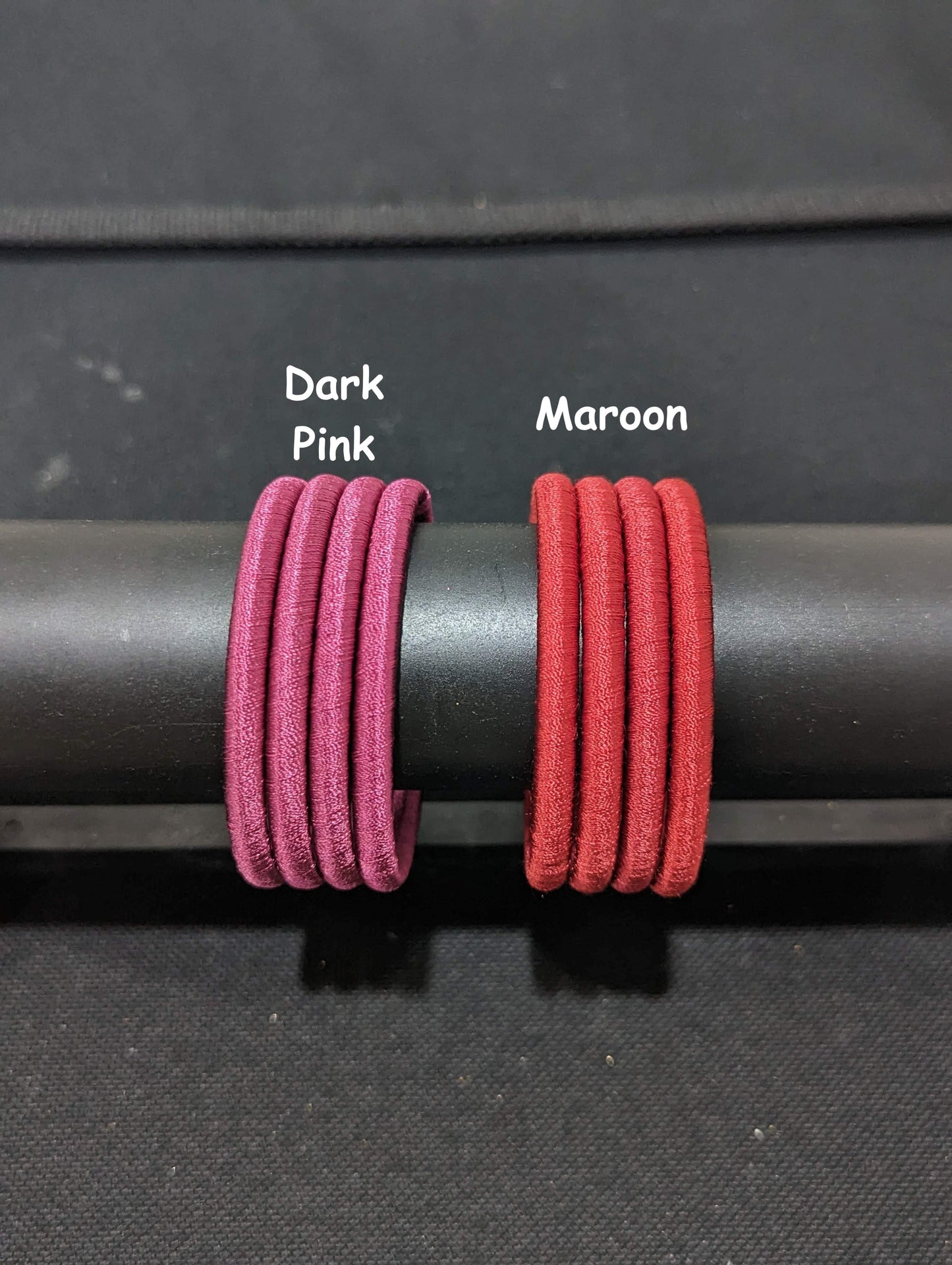 Silk Thread plain Bangles - Set of 4