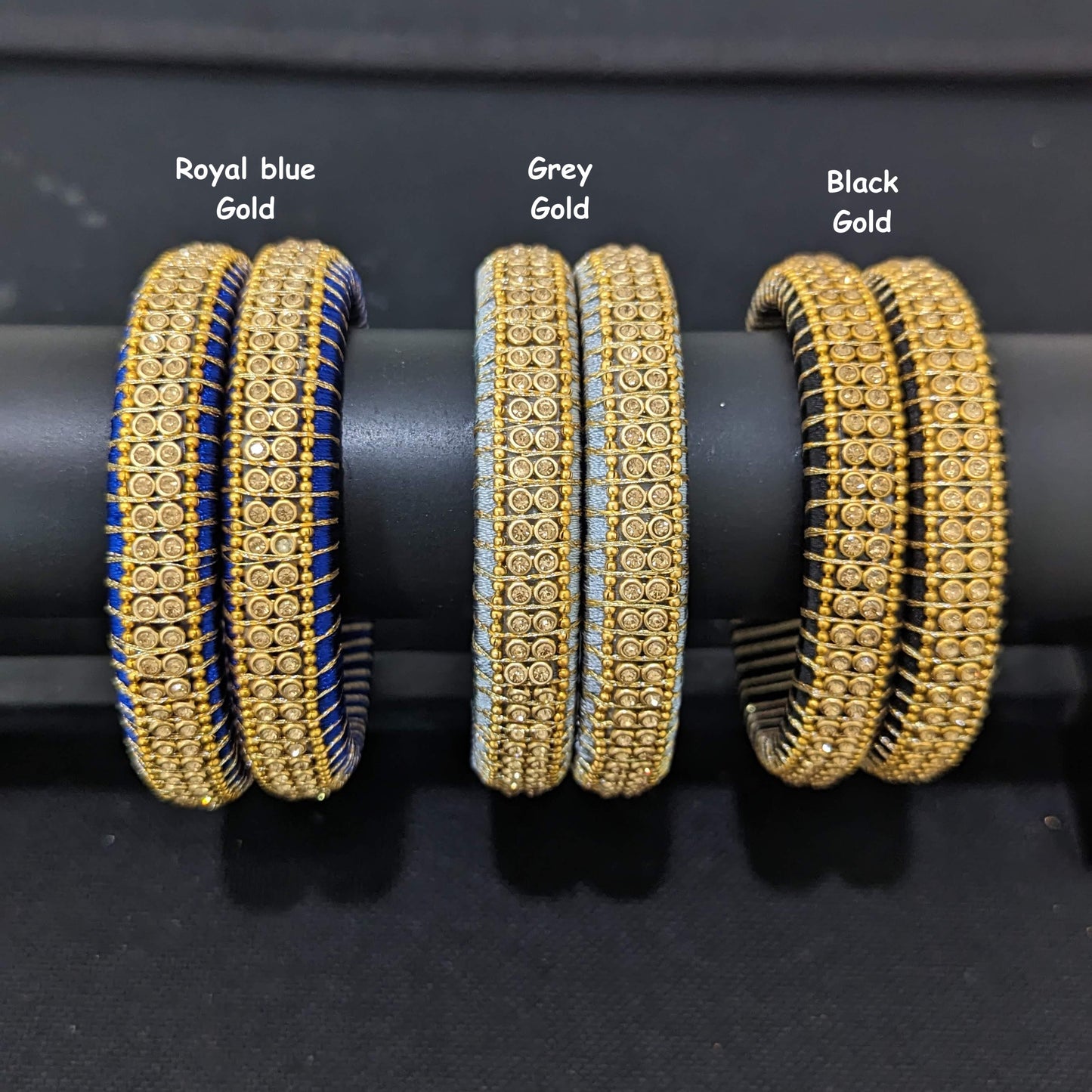 Colorful Silk Thread Pair Bangles - Clearance