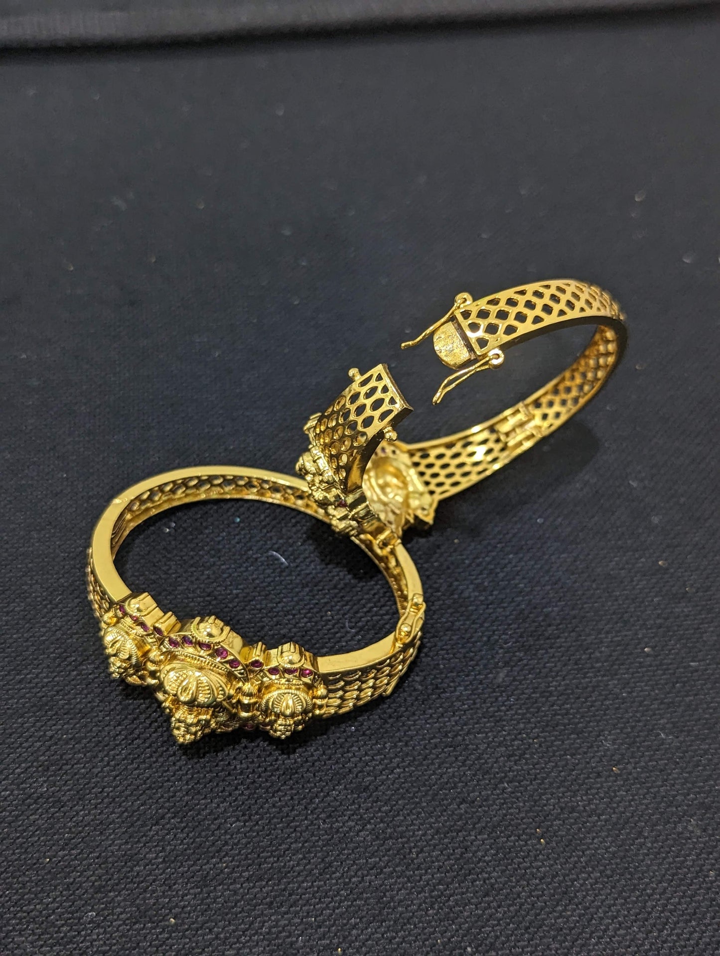 Goddess Lakshmi openable bangle bracelet