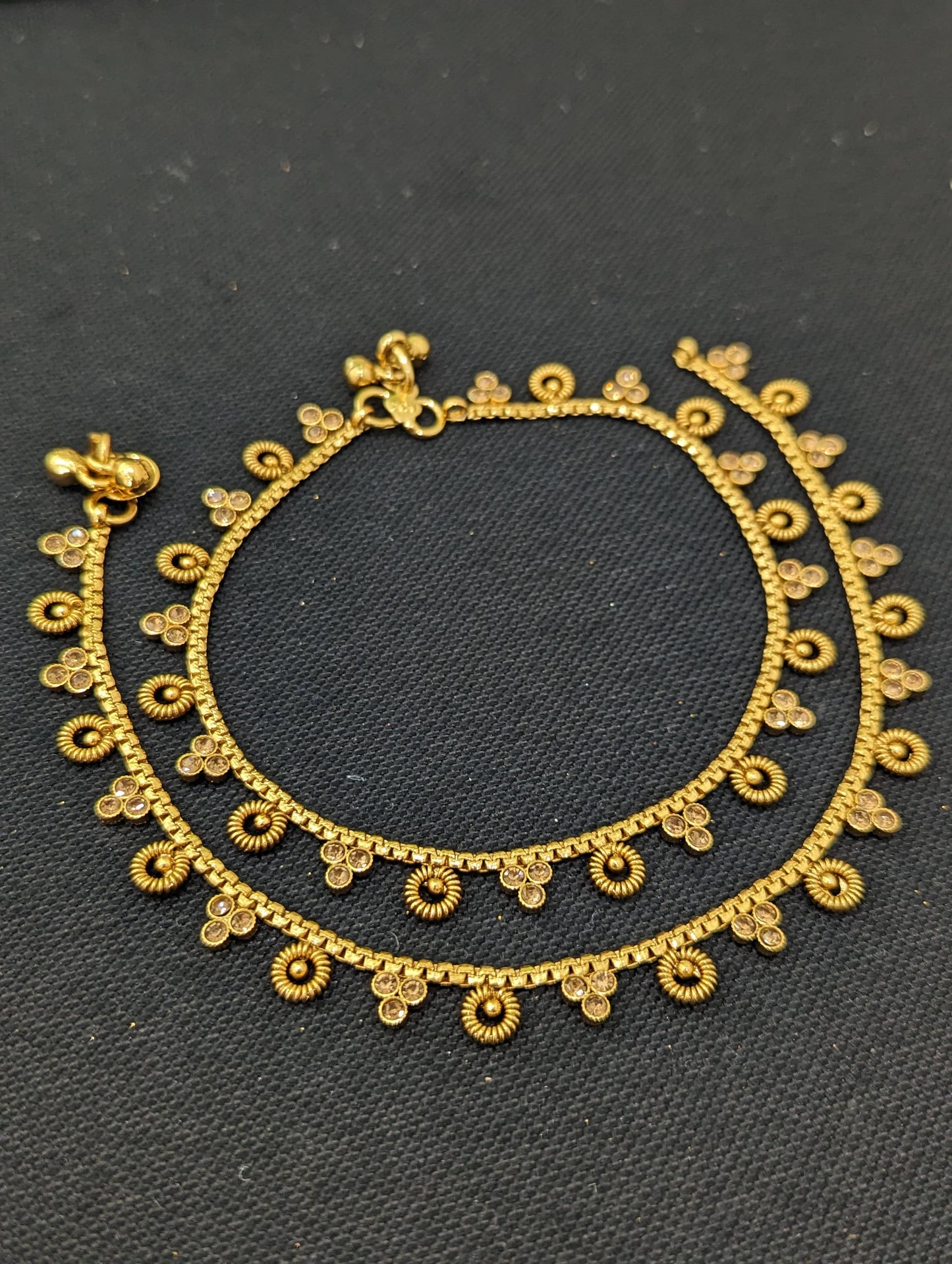 Polki Gold plated Anklets - D1