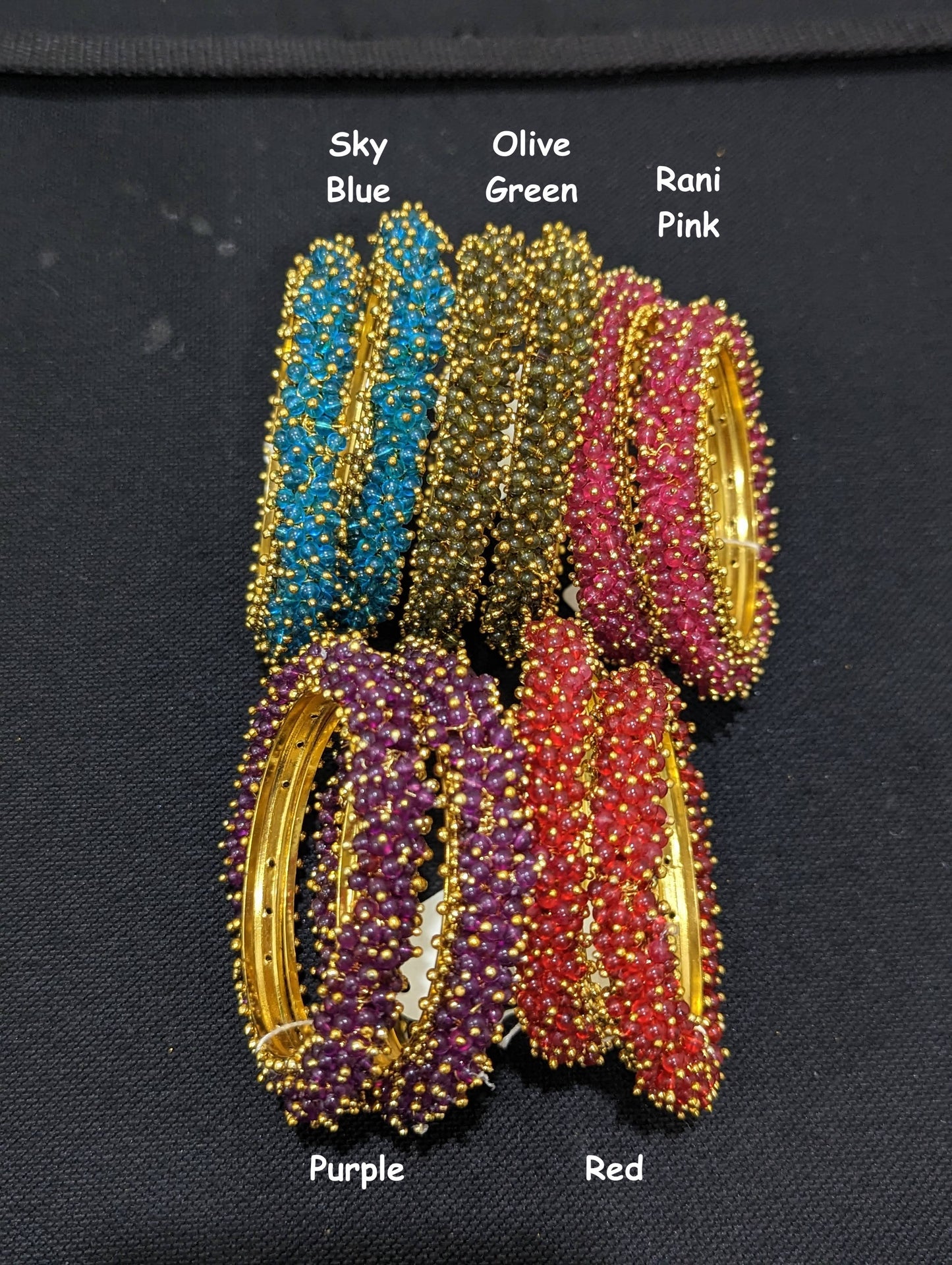 Cluster bead bangles