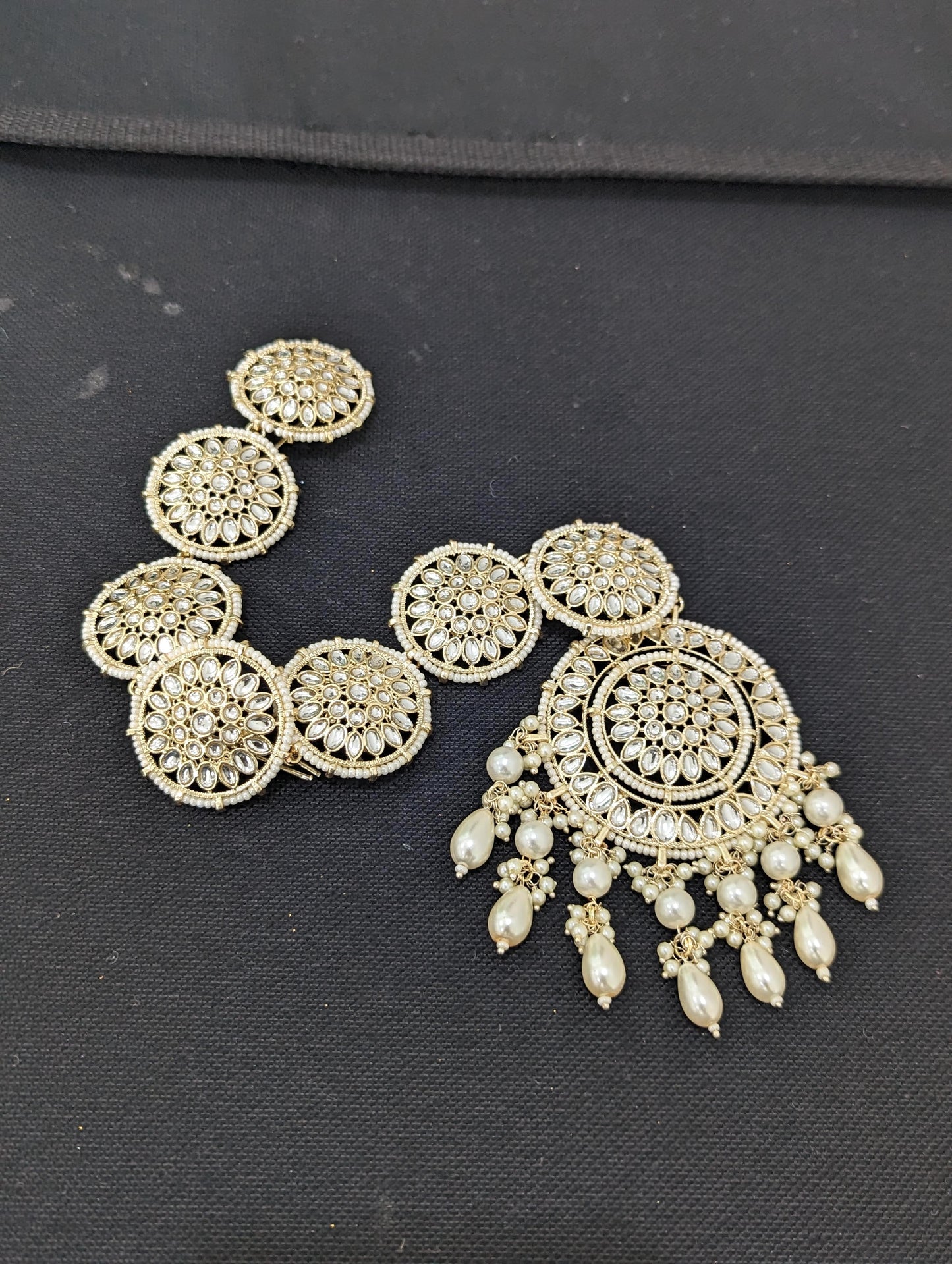 Kundan Hair Accessory for plaits - D6