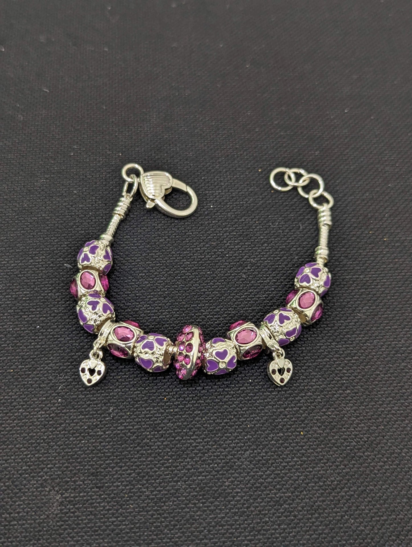 Enamel bead charm Bracelet - Simpliful