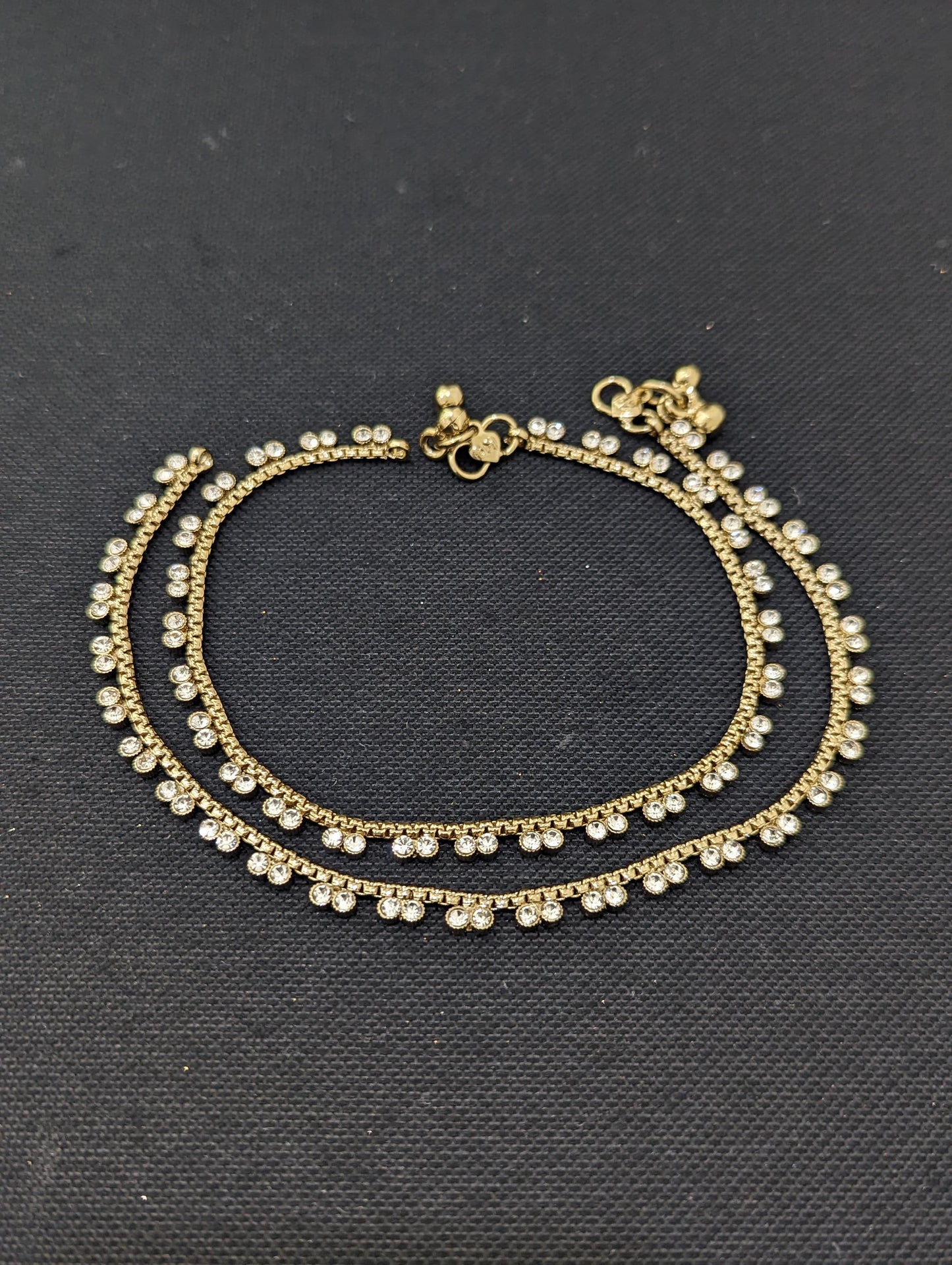 Mehandi Gold plated Anklets - D2