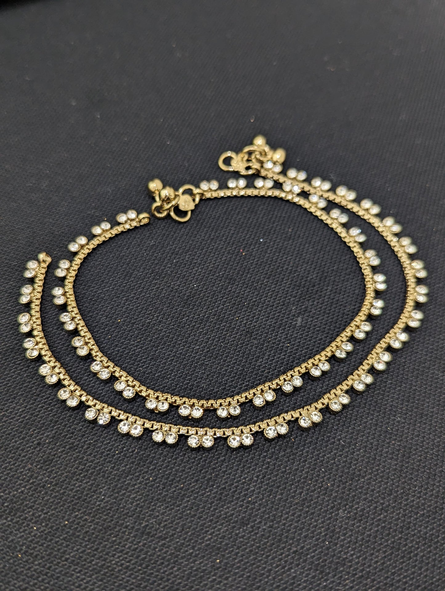 Mehandi Gold plated Anklets - D2