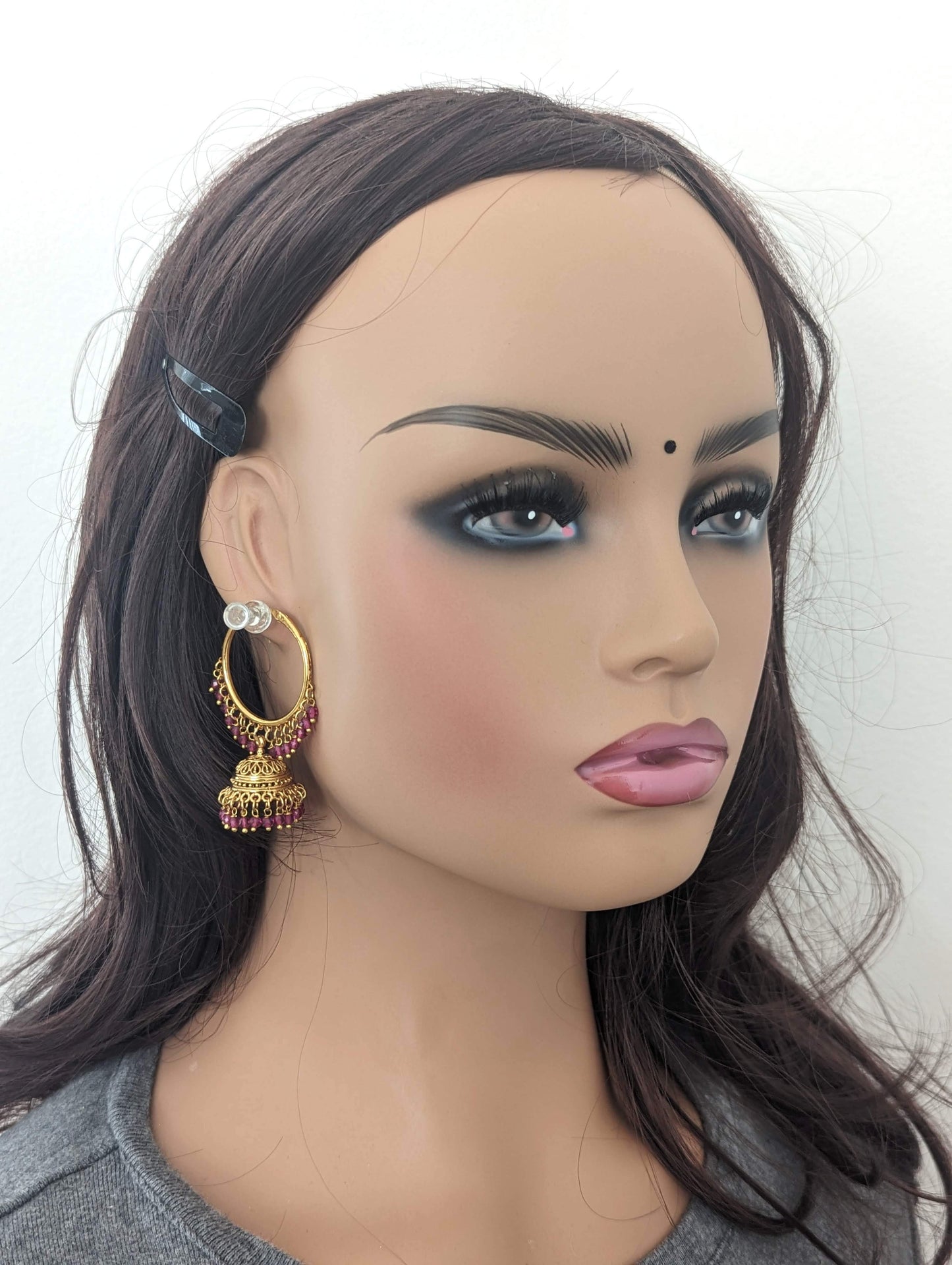 Jhumka dangling Hoop Earrings