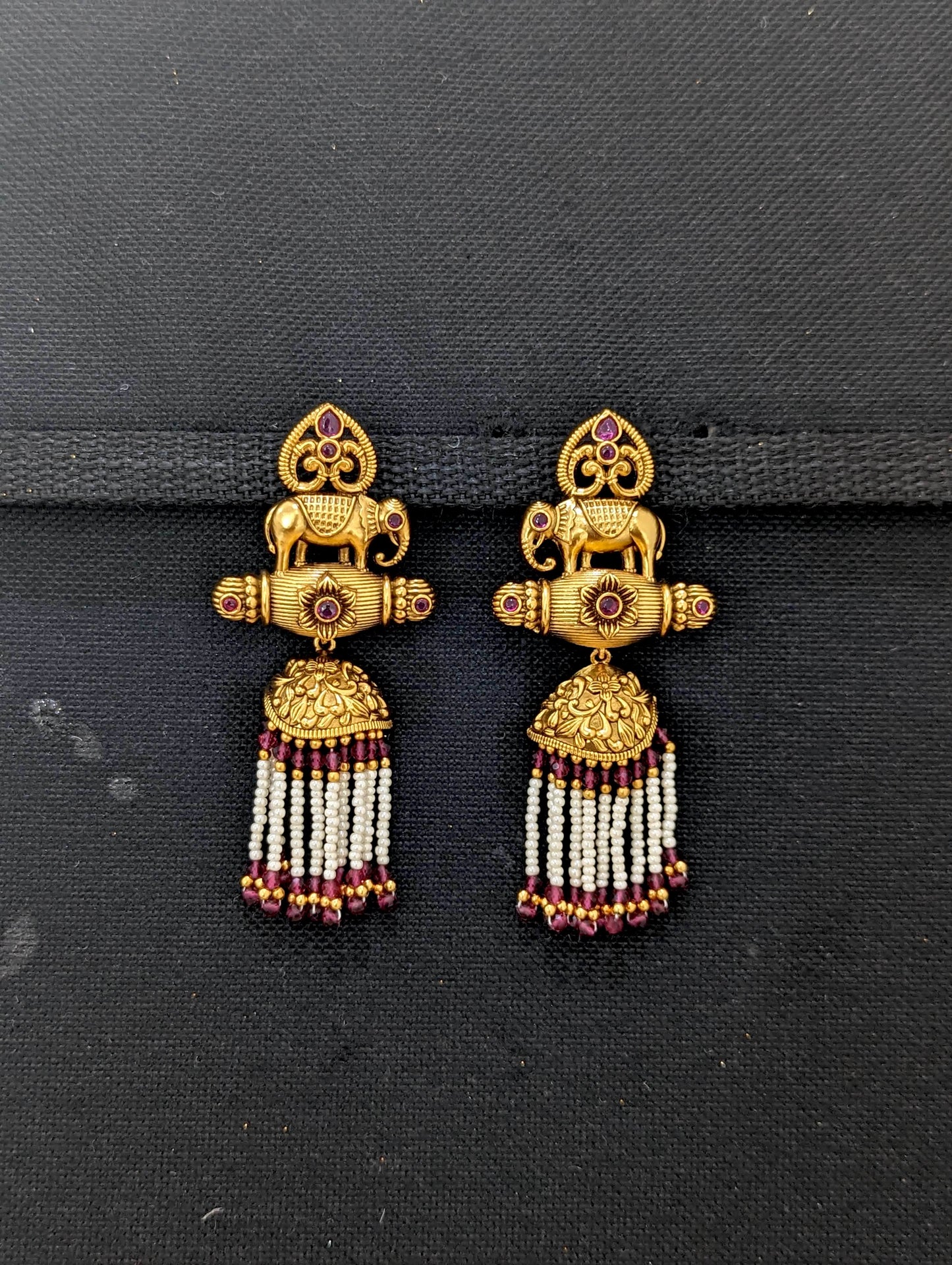 Elephant Long Tassel Earrings
