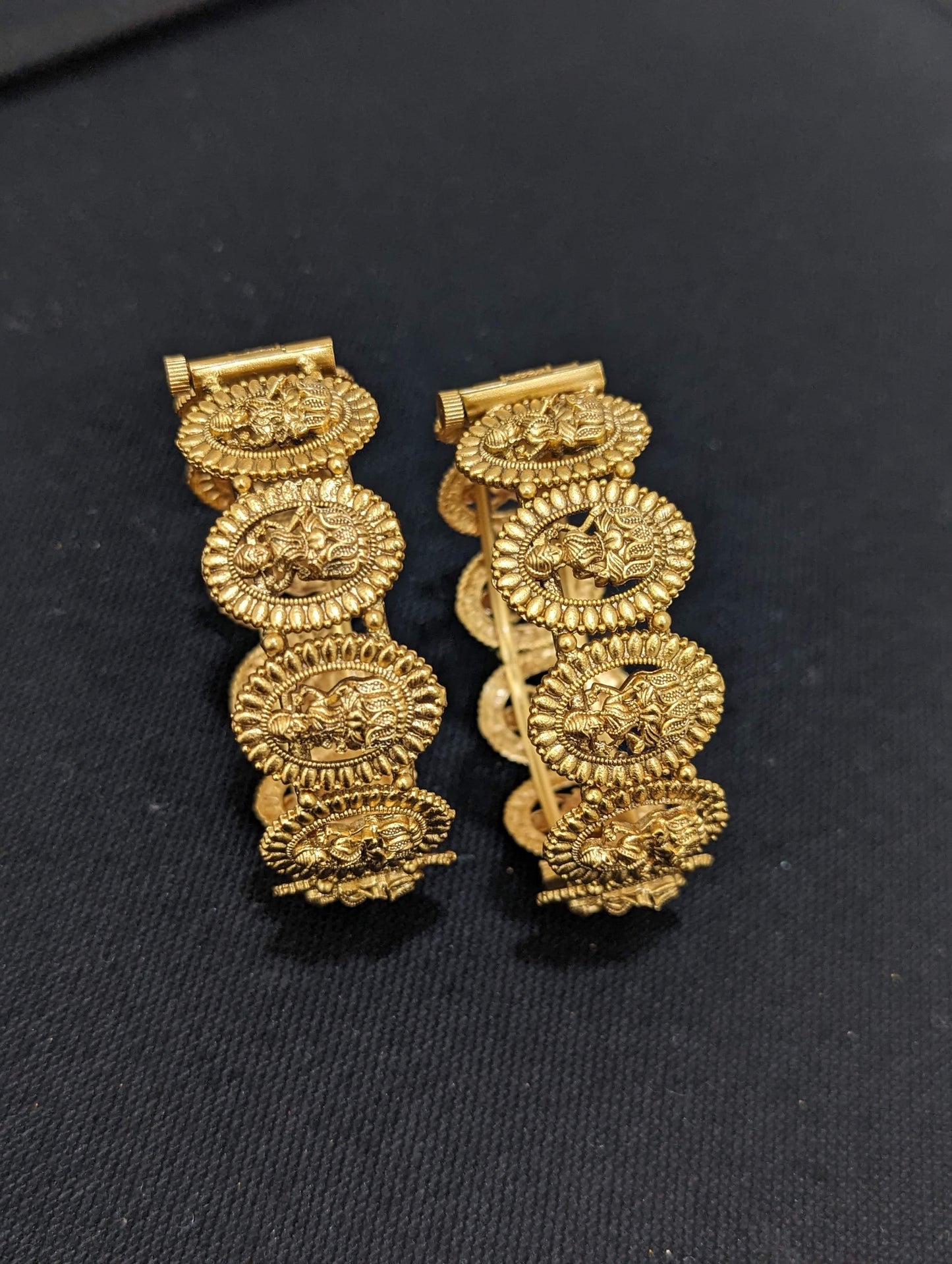 Goddess Lakshmi Antique bangles - 2x8 size