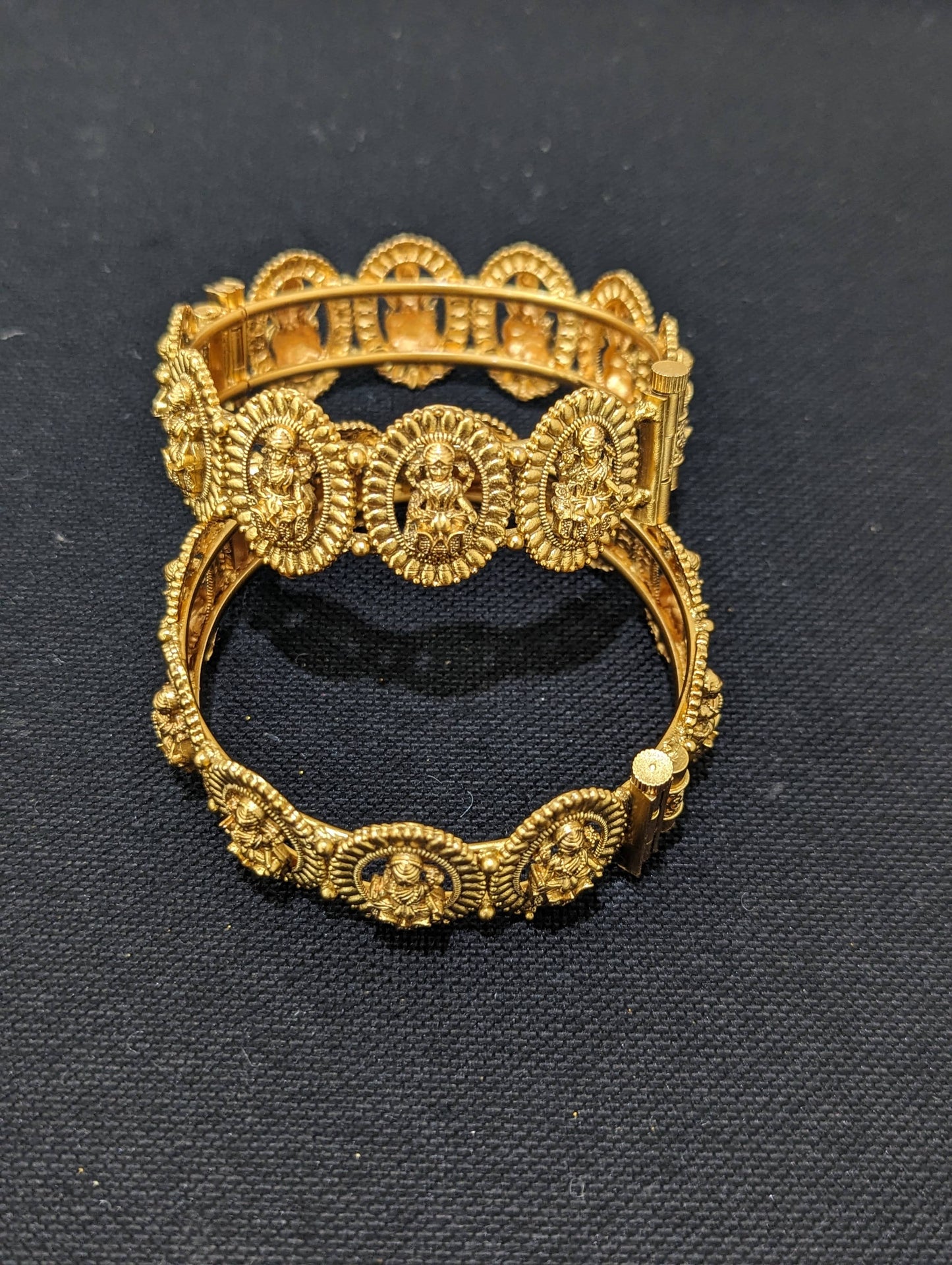 Goddess Lakshmi Antique bangles - 2x8 size