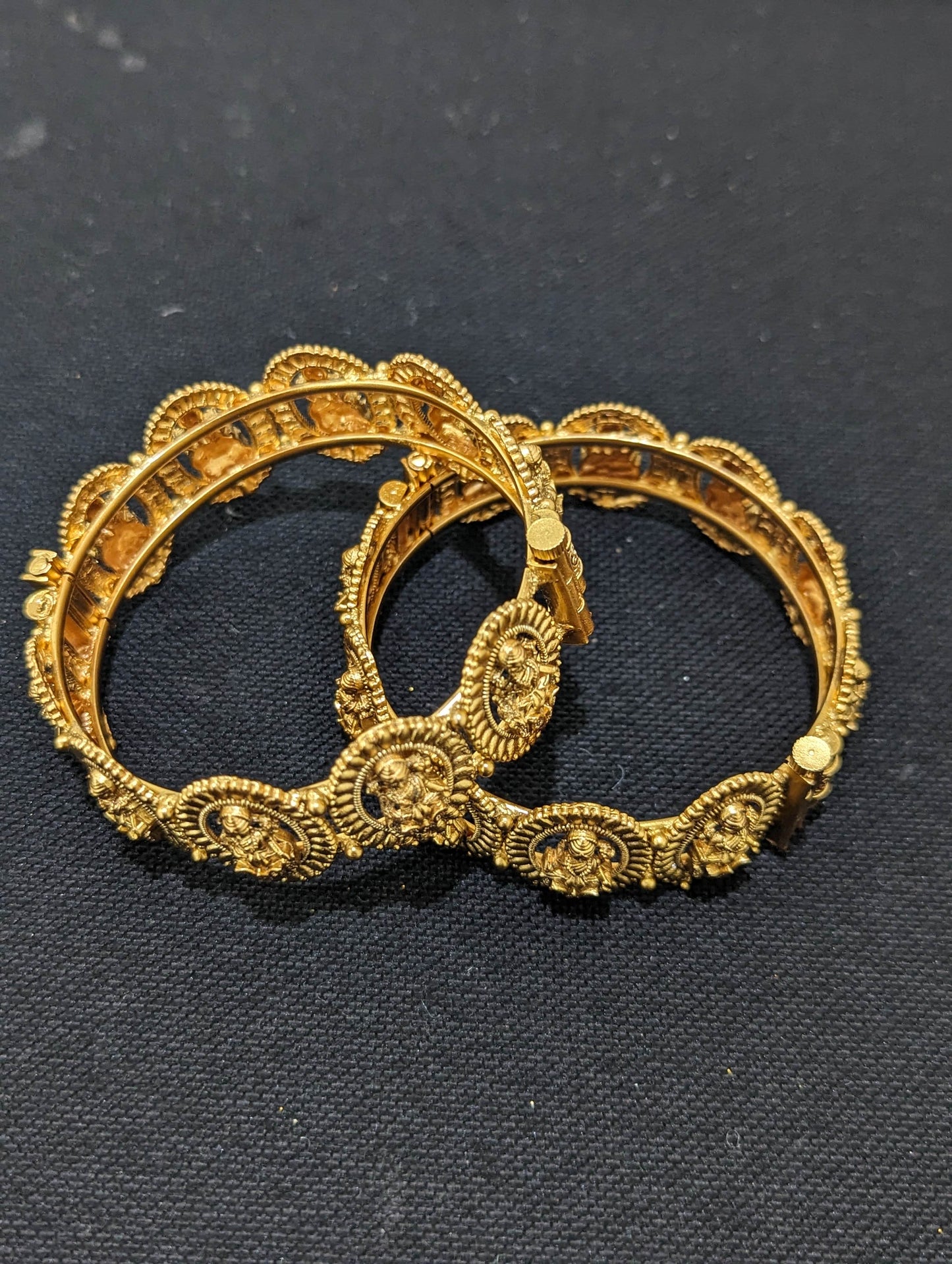Goddess Lakshmi Antique bangles - 2x8 size