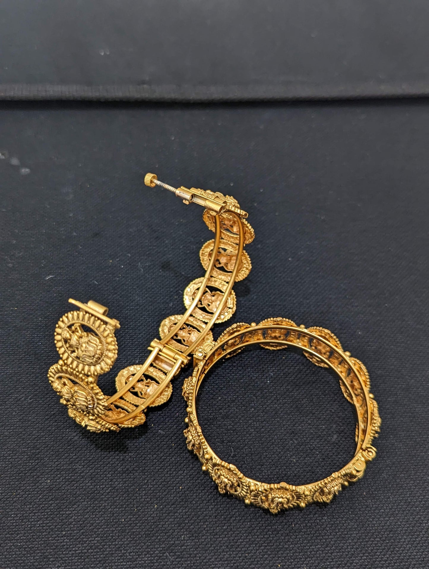 Goddess Lakshmi Antique bangles - 2x8 size