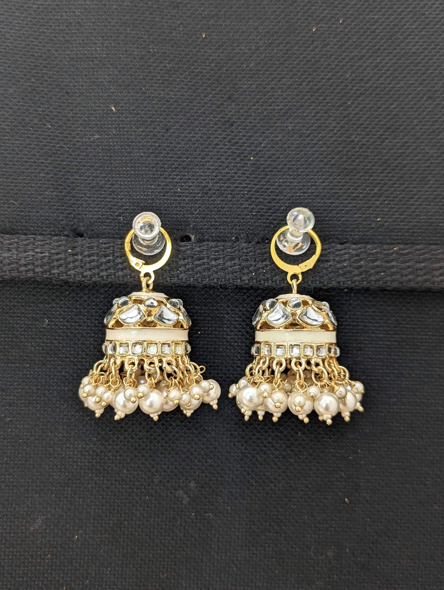 Colorful enamel Medium Hoop Jhumka Earrings