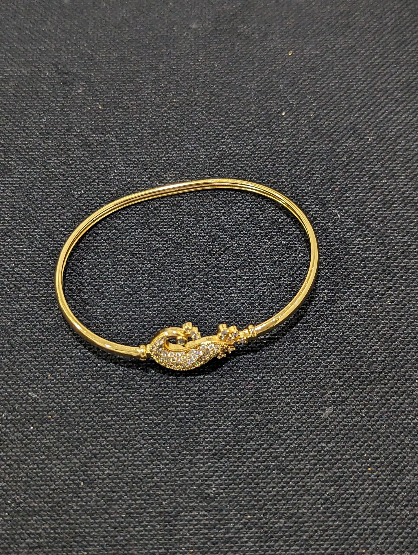Peacock CZ stone Bangle Bracelet