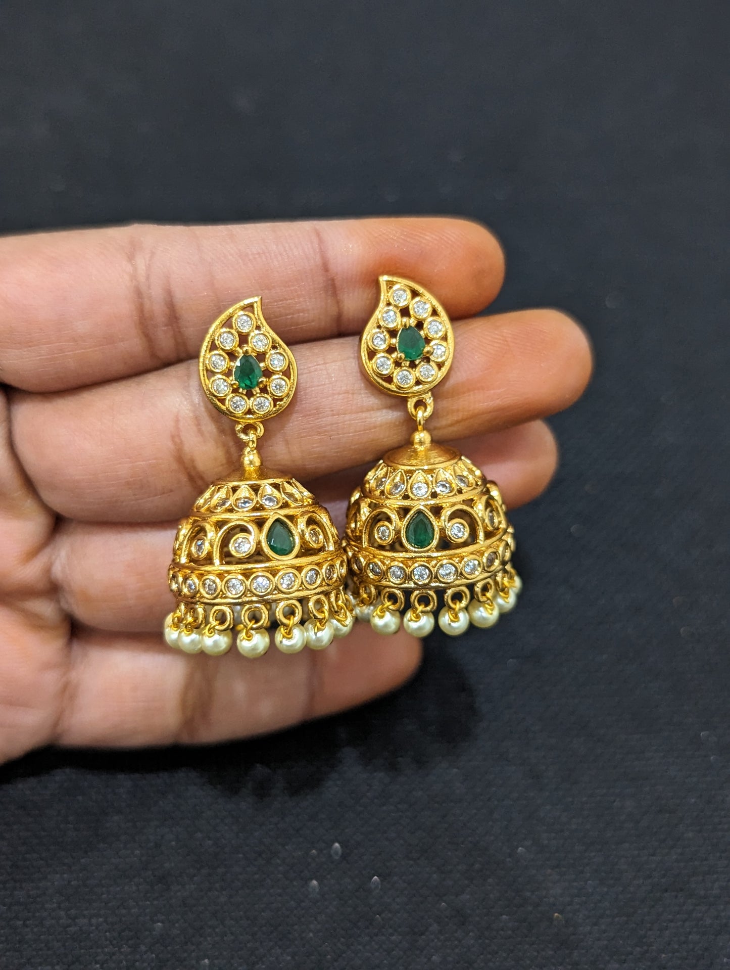 Hasli Antique Choker Jhumka Set