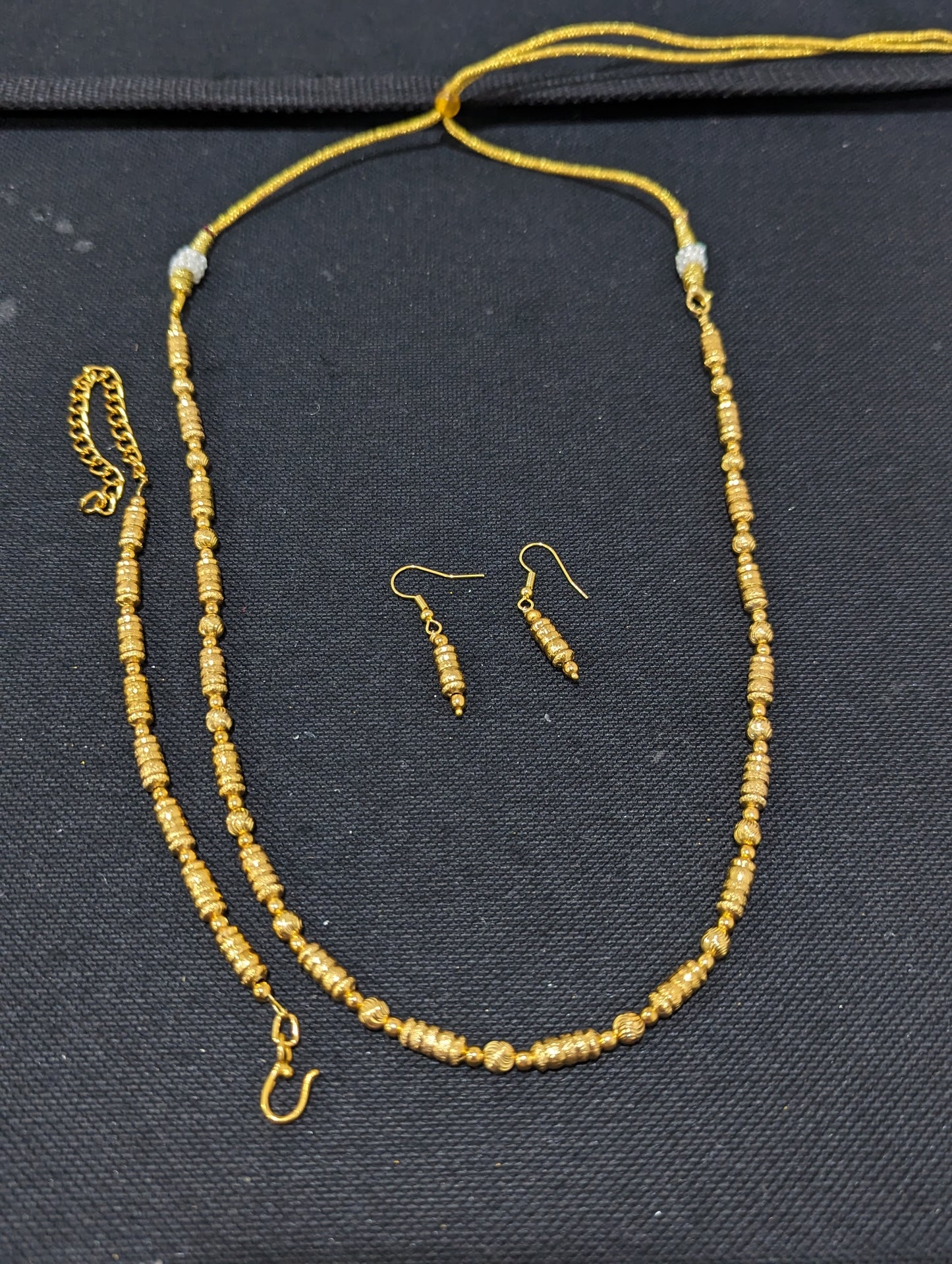 Gold bead Choker necklace Combo set