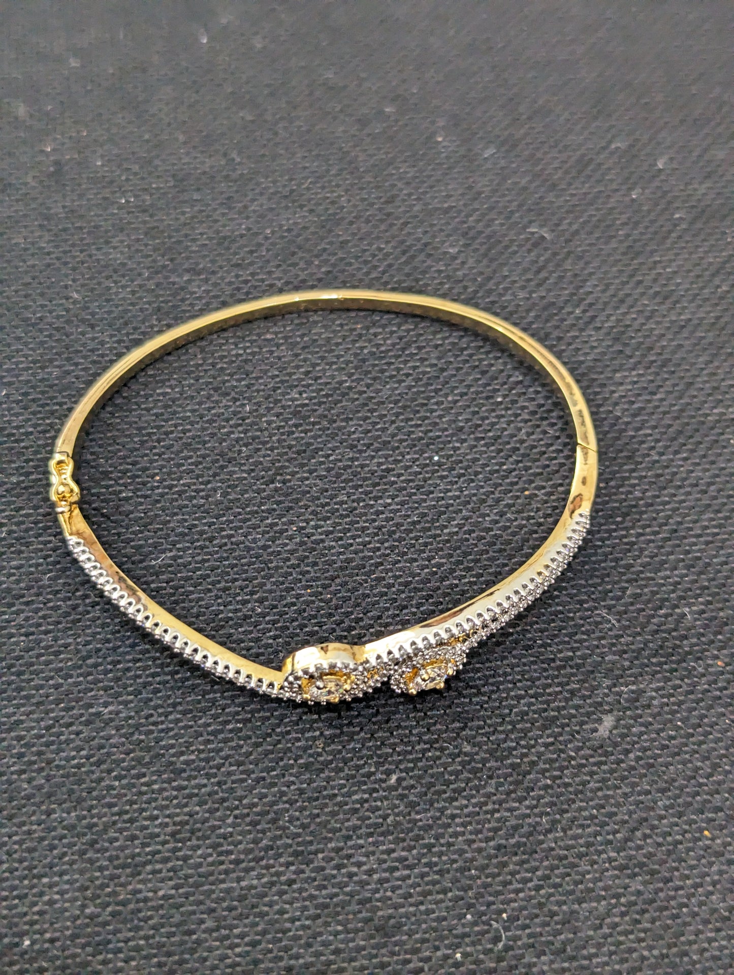 CZ stone One gram gold Bangle Bracelet - Design 20