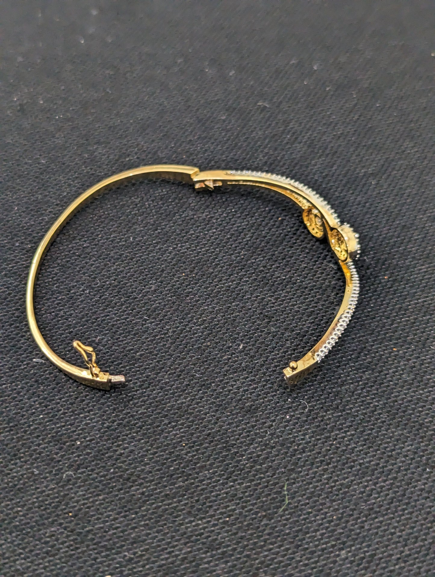 CZ stone One gram gold Bangle Bracelet - Design 20