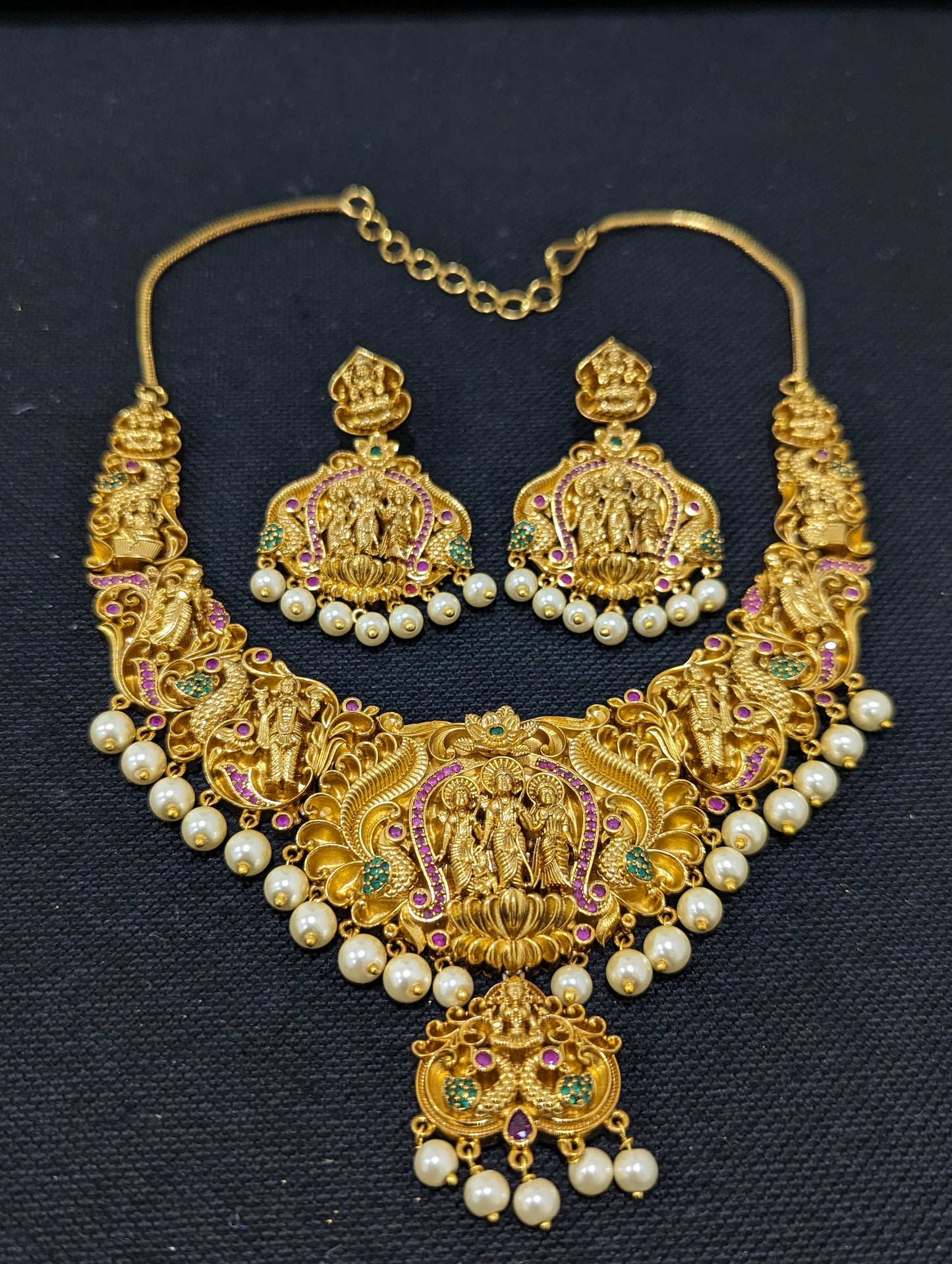 Ram Parivaar Grand Choker Necklace and Chandbali set