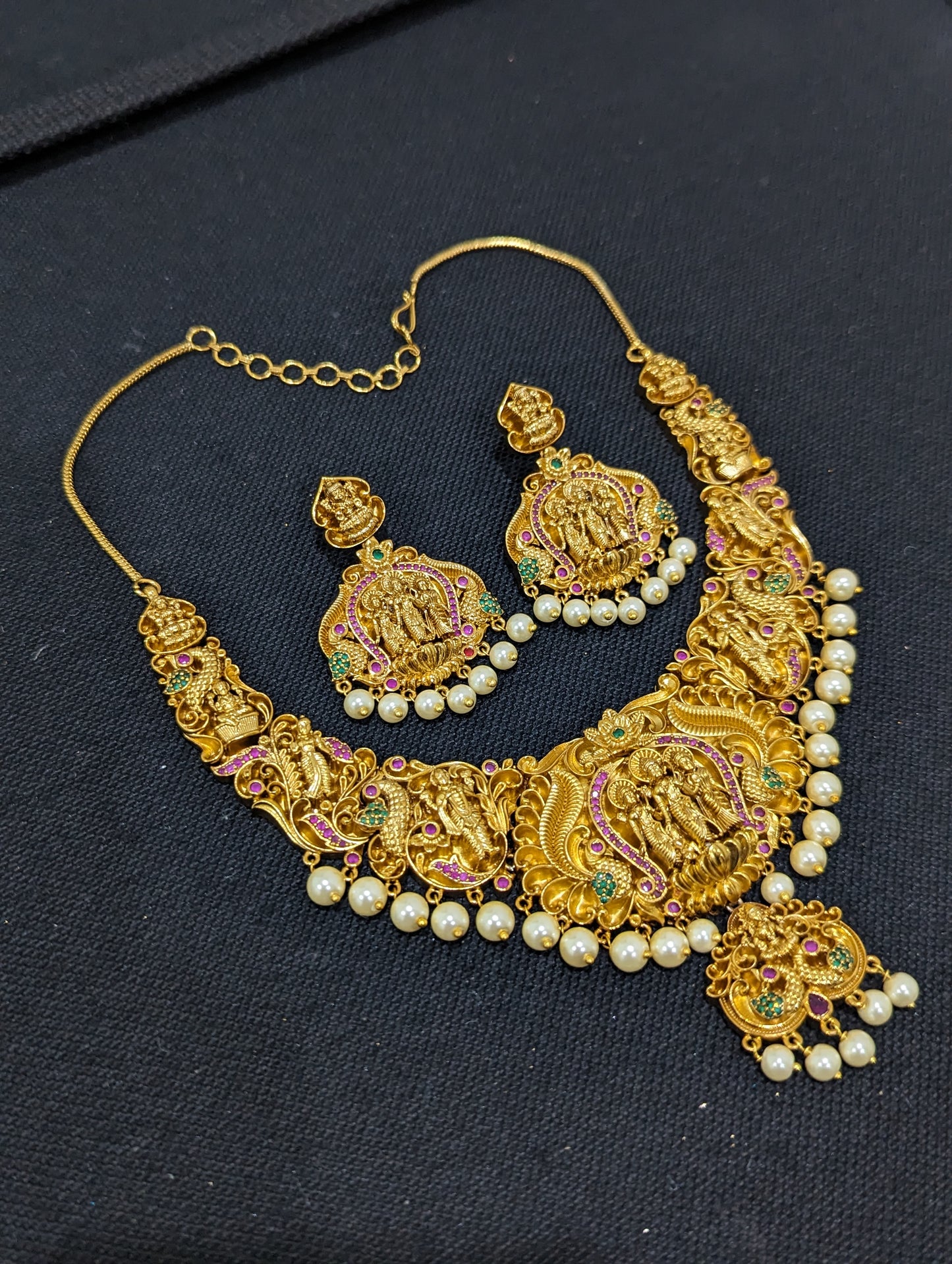 Ram Parivaar Grand Choker Necklace and Chandbali set