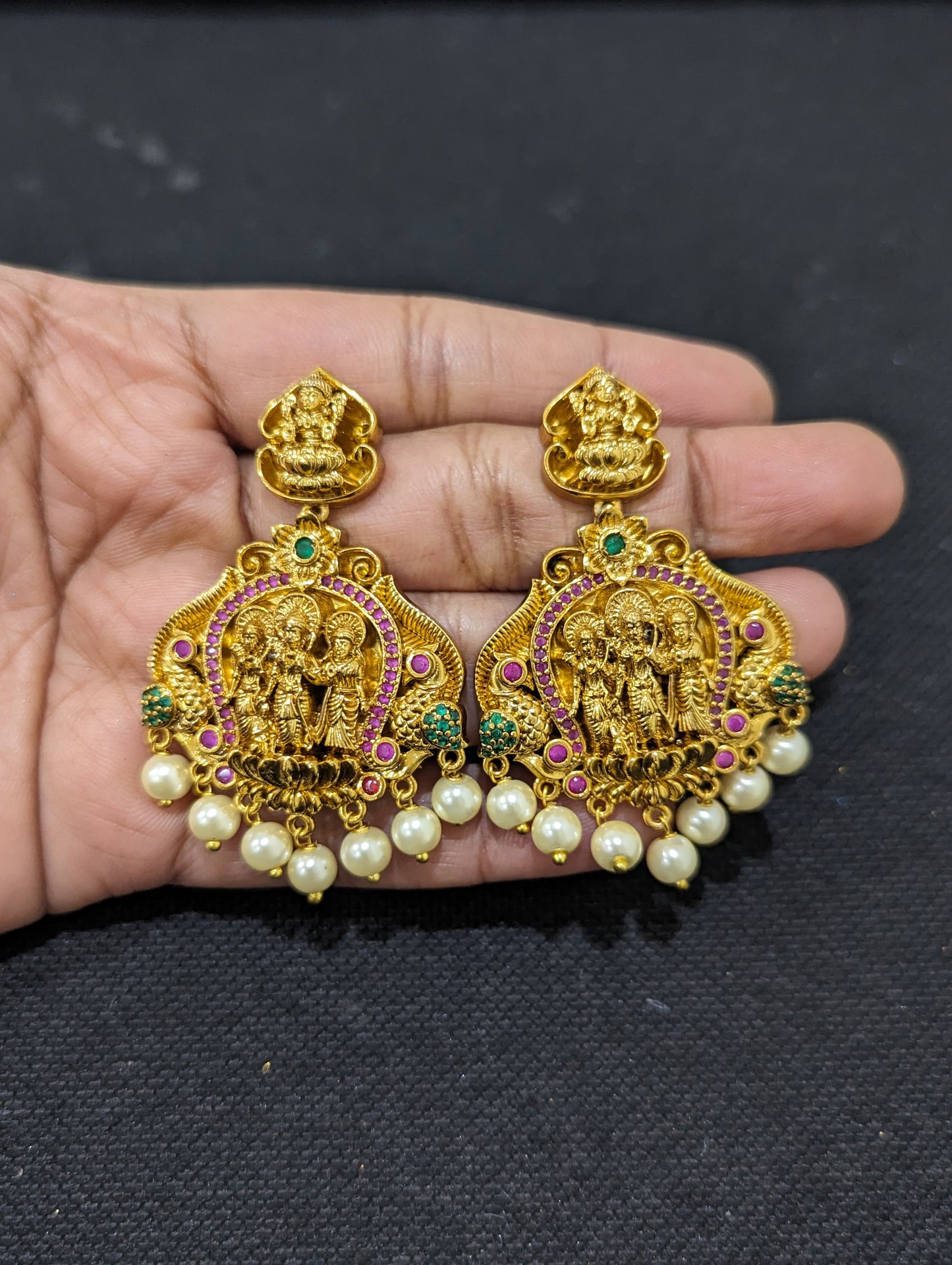 Ram Parivaar Grand Choker Necklace and Chandbali set