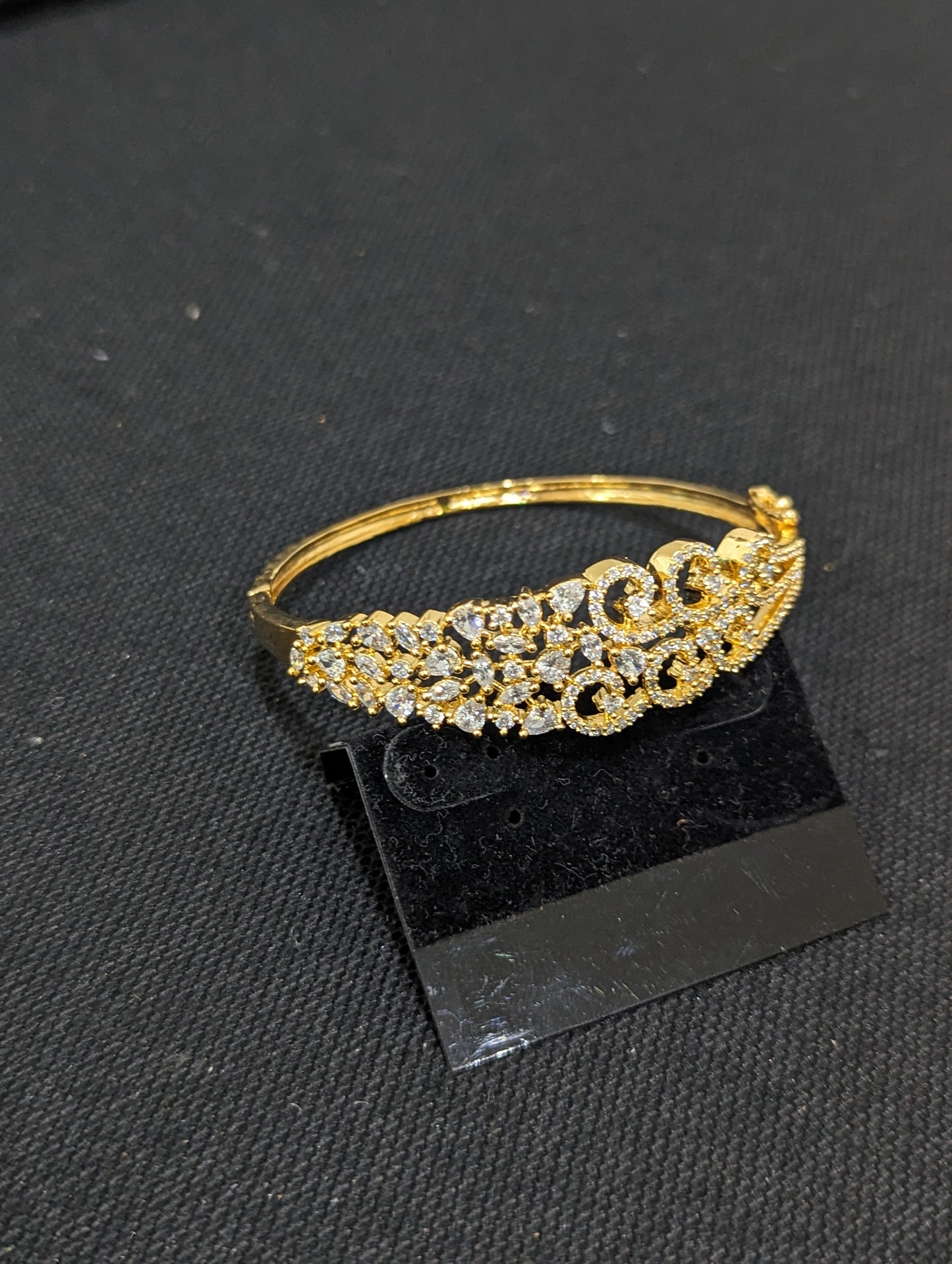 CZ stone One gram gold Bangle Bracelet - Design 24