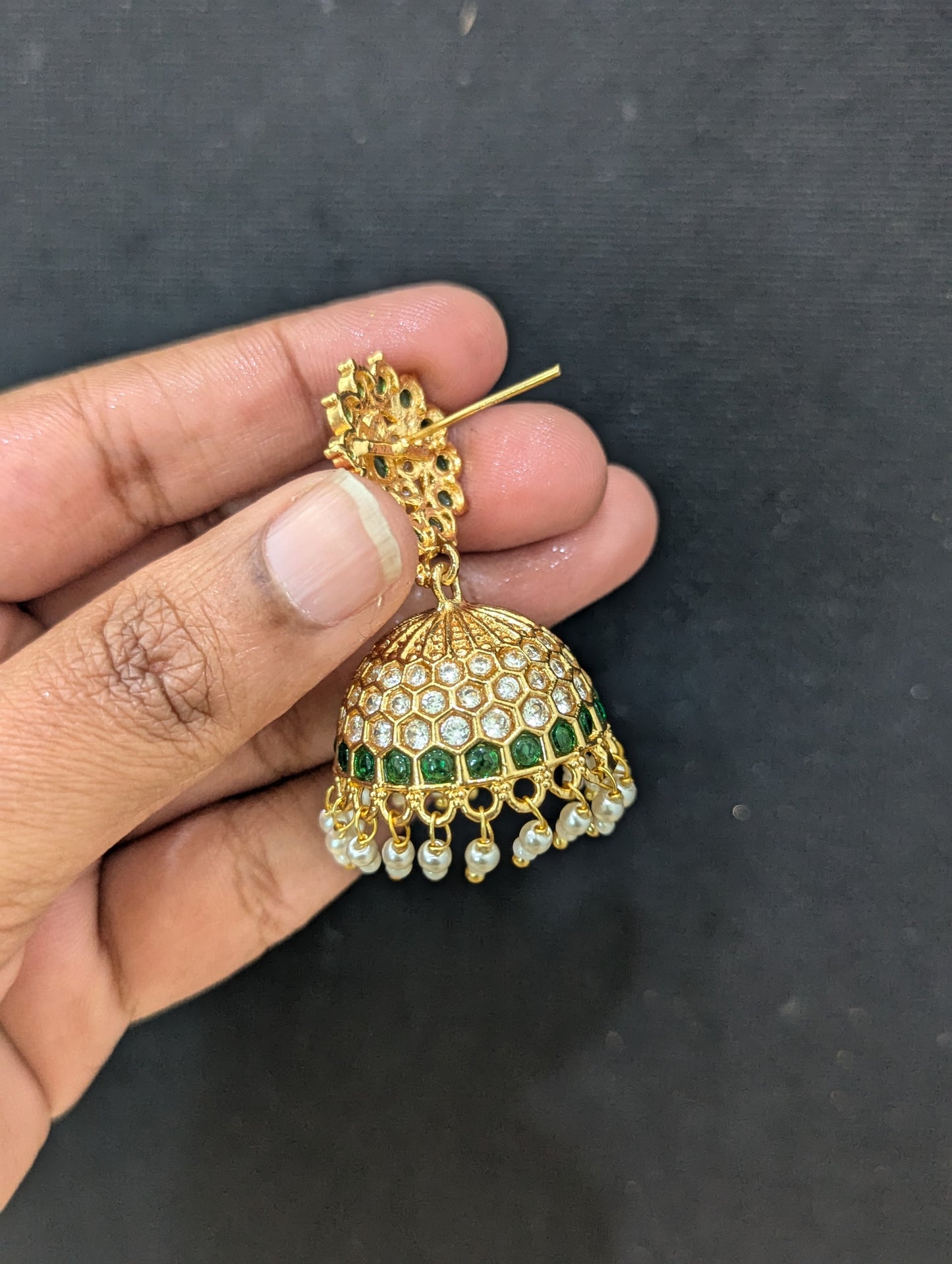 Kemp Jhumka Earrings - Medium size