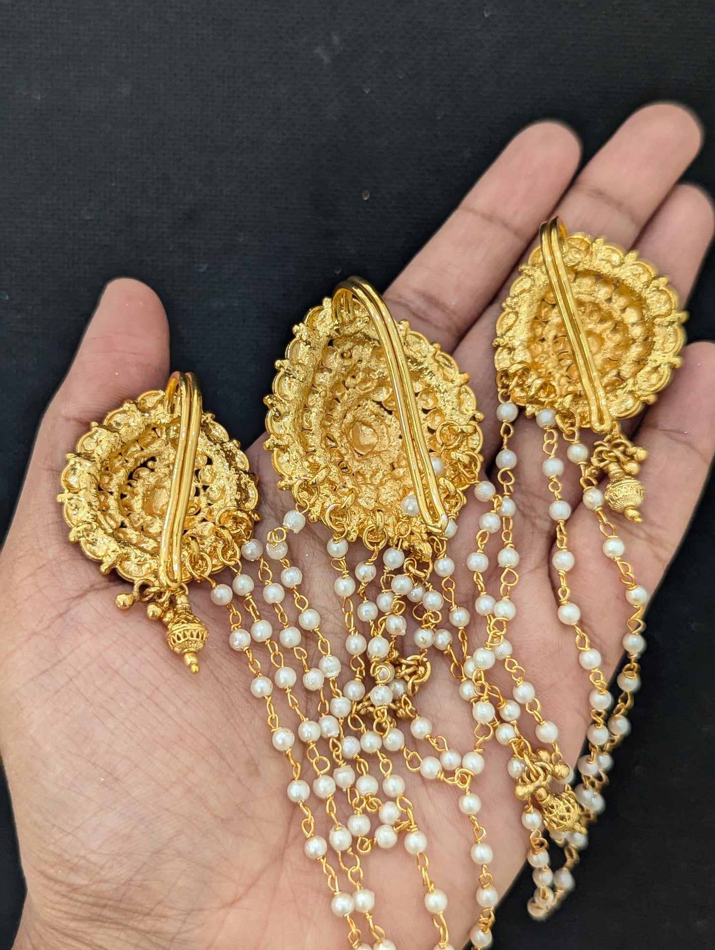 Bridal Clip on Hair brooch - Teardrop design