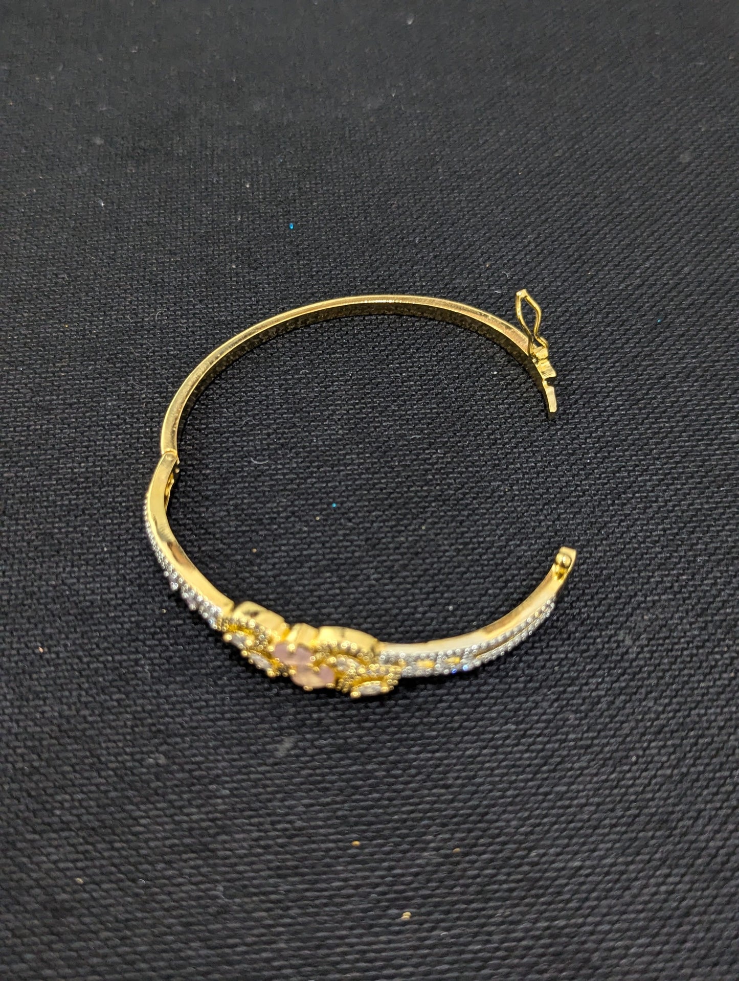 CZ stone One gram gold Bangle Bracelet - Design 26