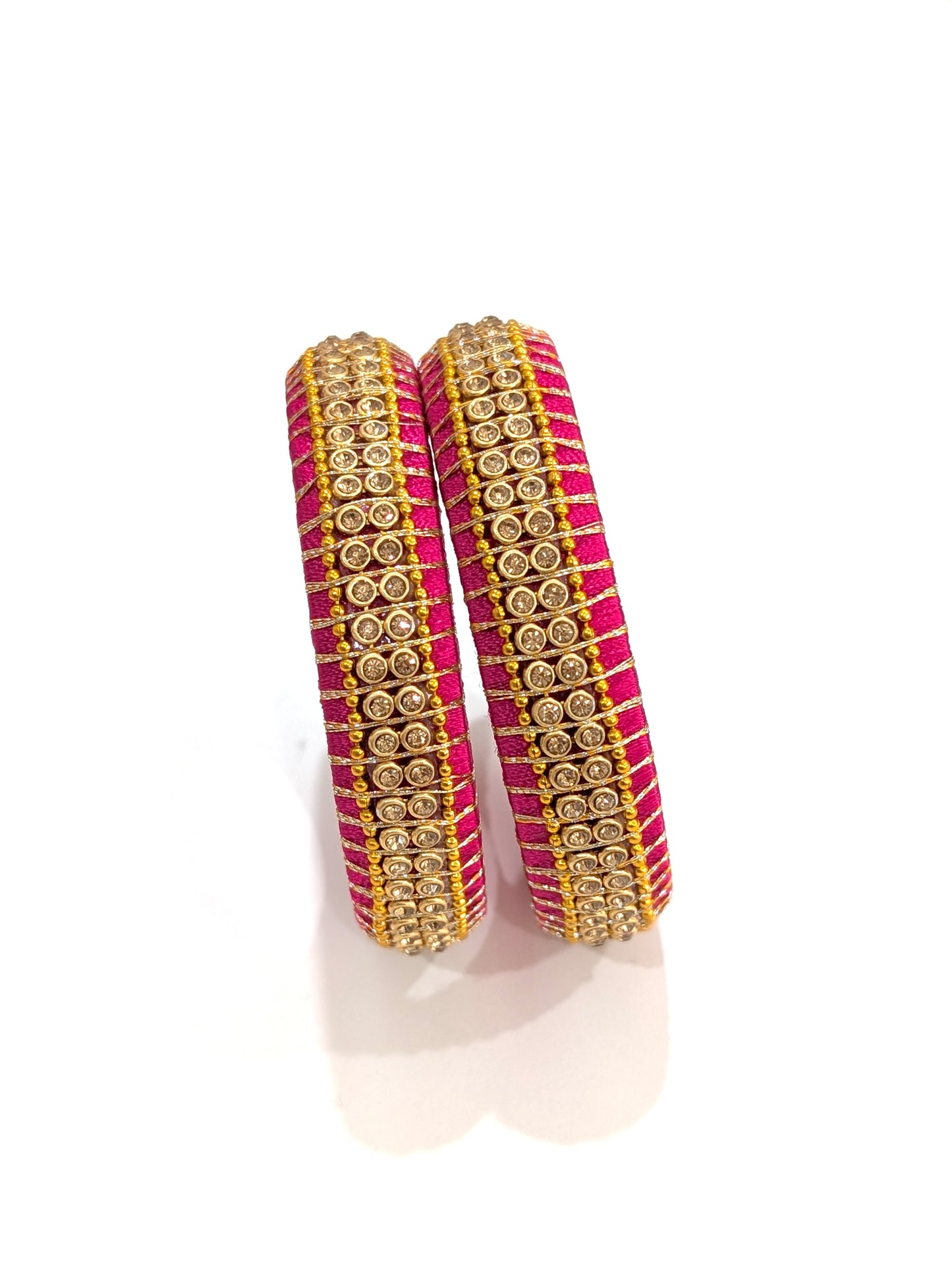 Colorful Silk Thread Pair Bangles - Clearance