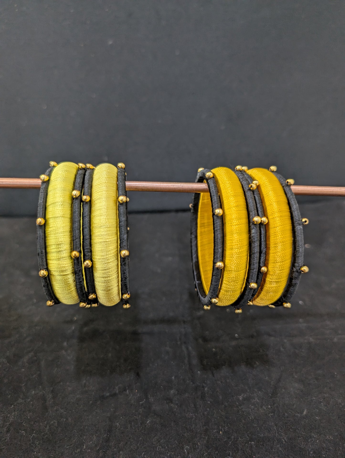 Silk Thread bangles - Set of 6 bangles - Clearance