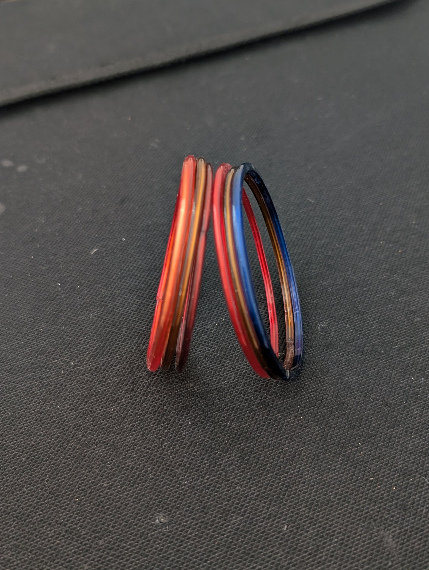 Plain Glass Bangles - Set of 6 bangles / Half dozen bangles - 2x8