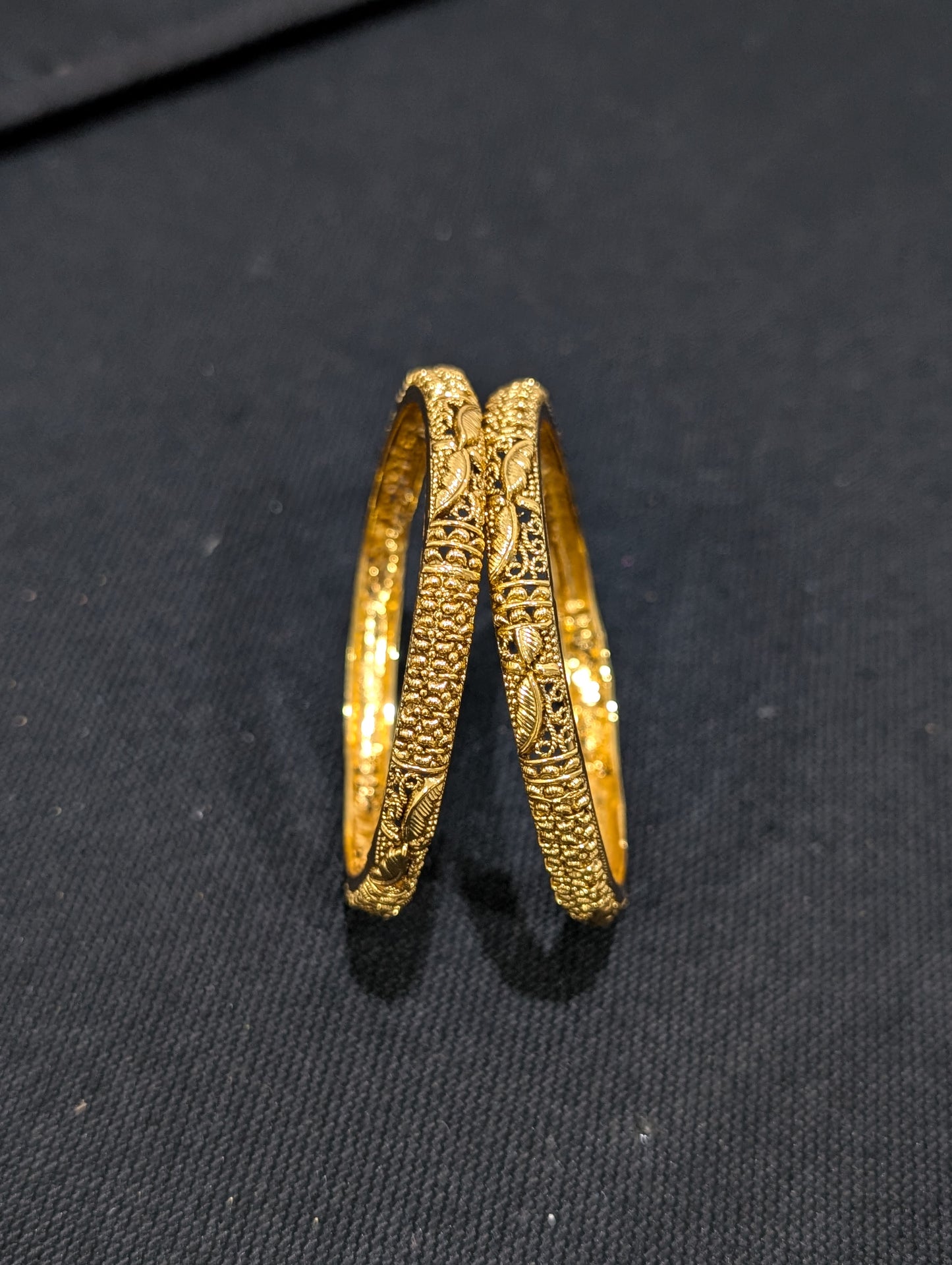 Gold plated Wing design Bangles - 2x4 size