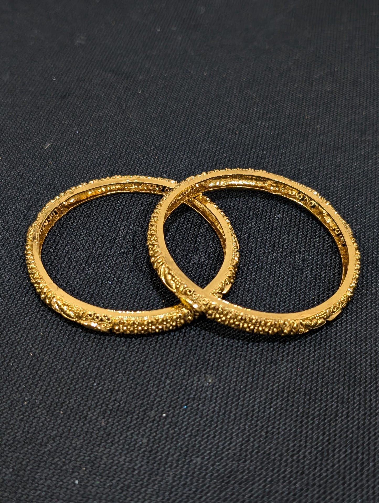Gold plated Wing design Bangles - 2x4 size