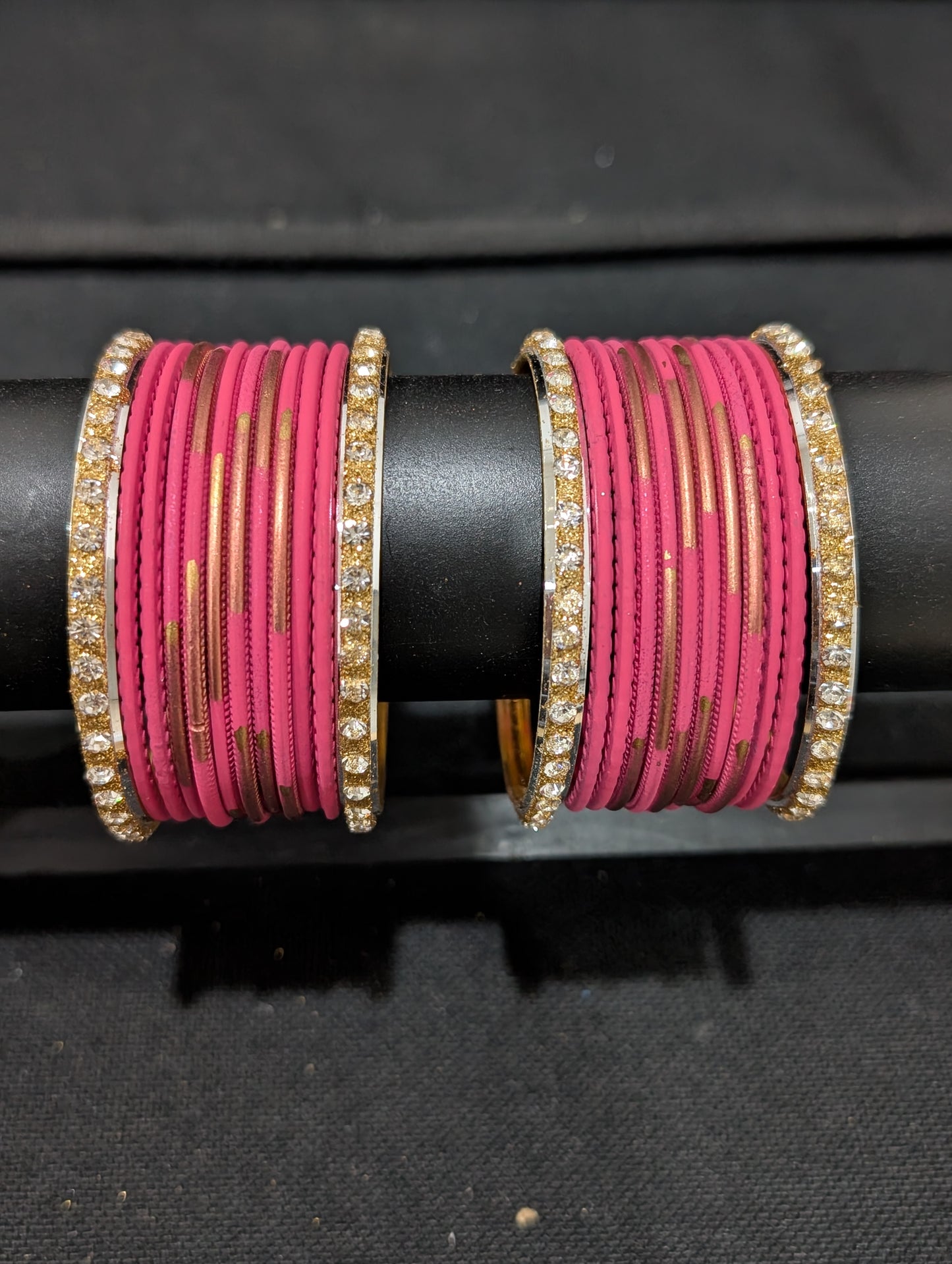 Colorful Matte finish Metal Bangles - 2 dozen - 2x4 size
