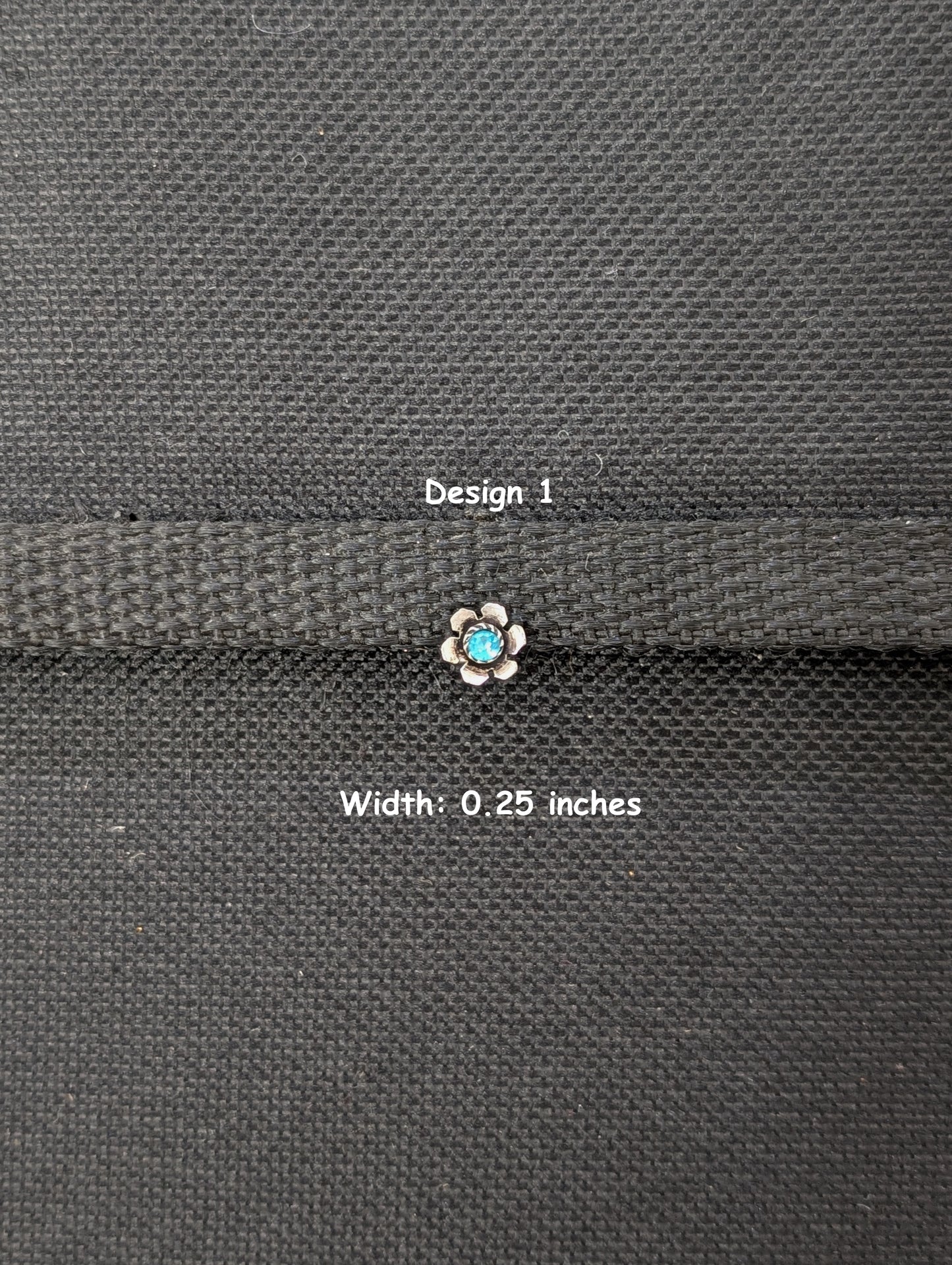 Oxidized Silver small nose pin for pierced nose - 6 designs