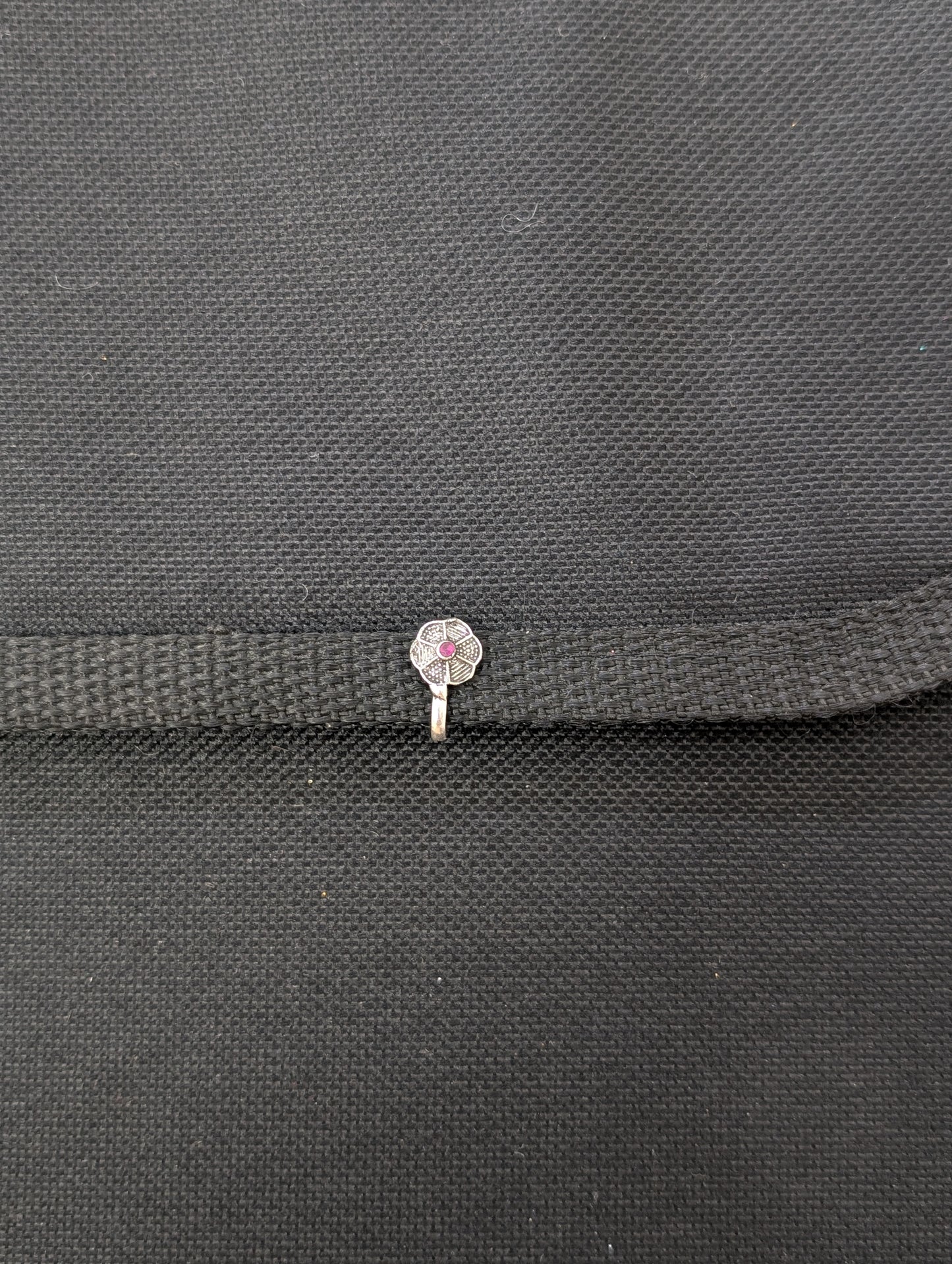 Oxidized Silver Small clip on nose pin - Different designs