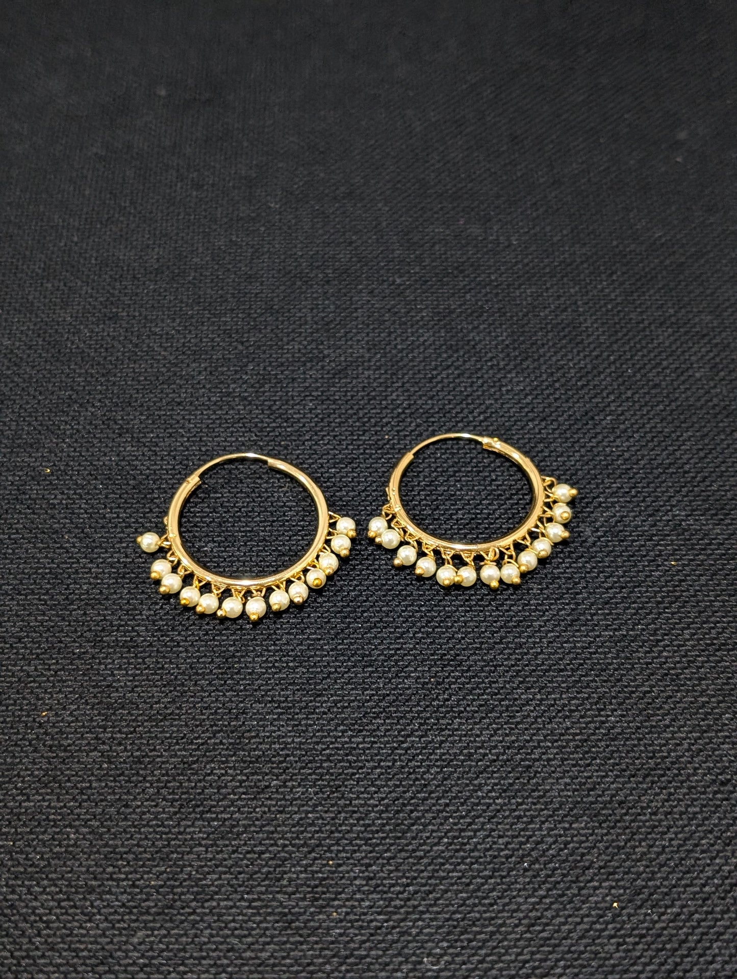 Pearl Hoop Earrings