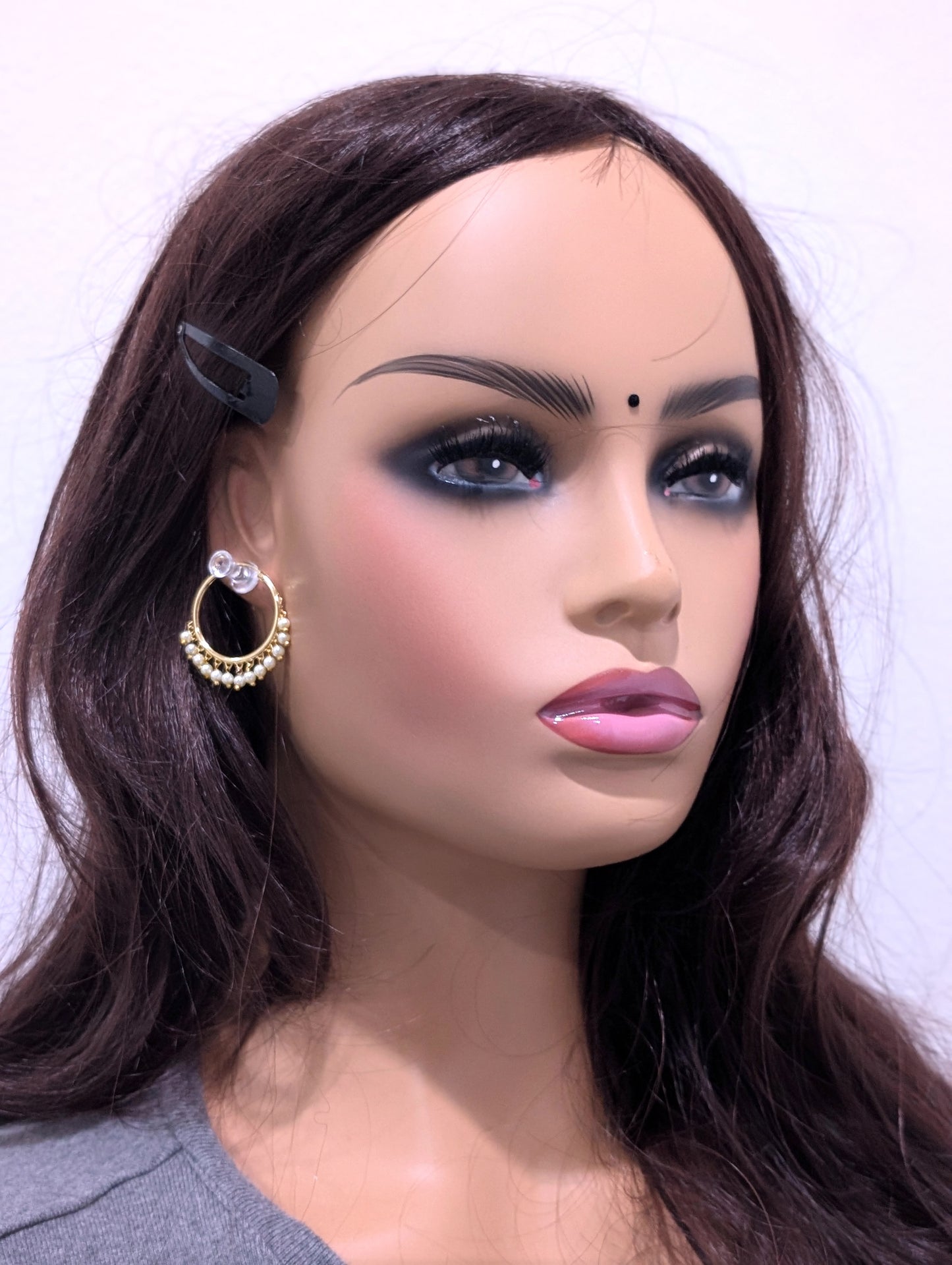 Pearl Hoop Earrings