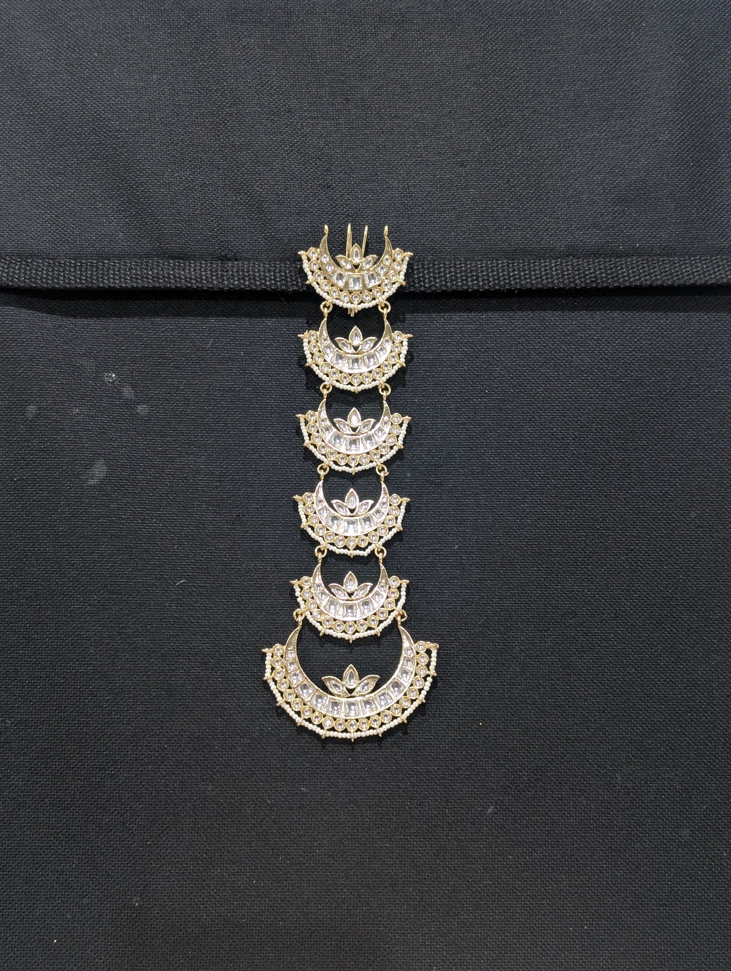 Kundan Hair Accessory for plaits - Design 4