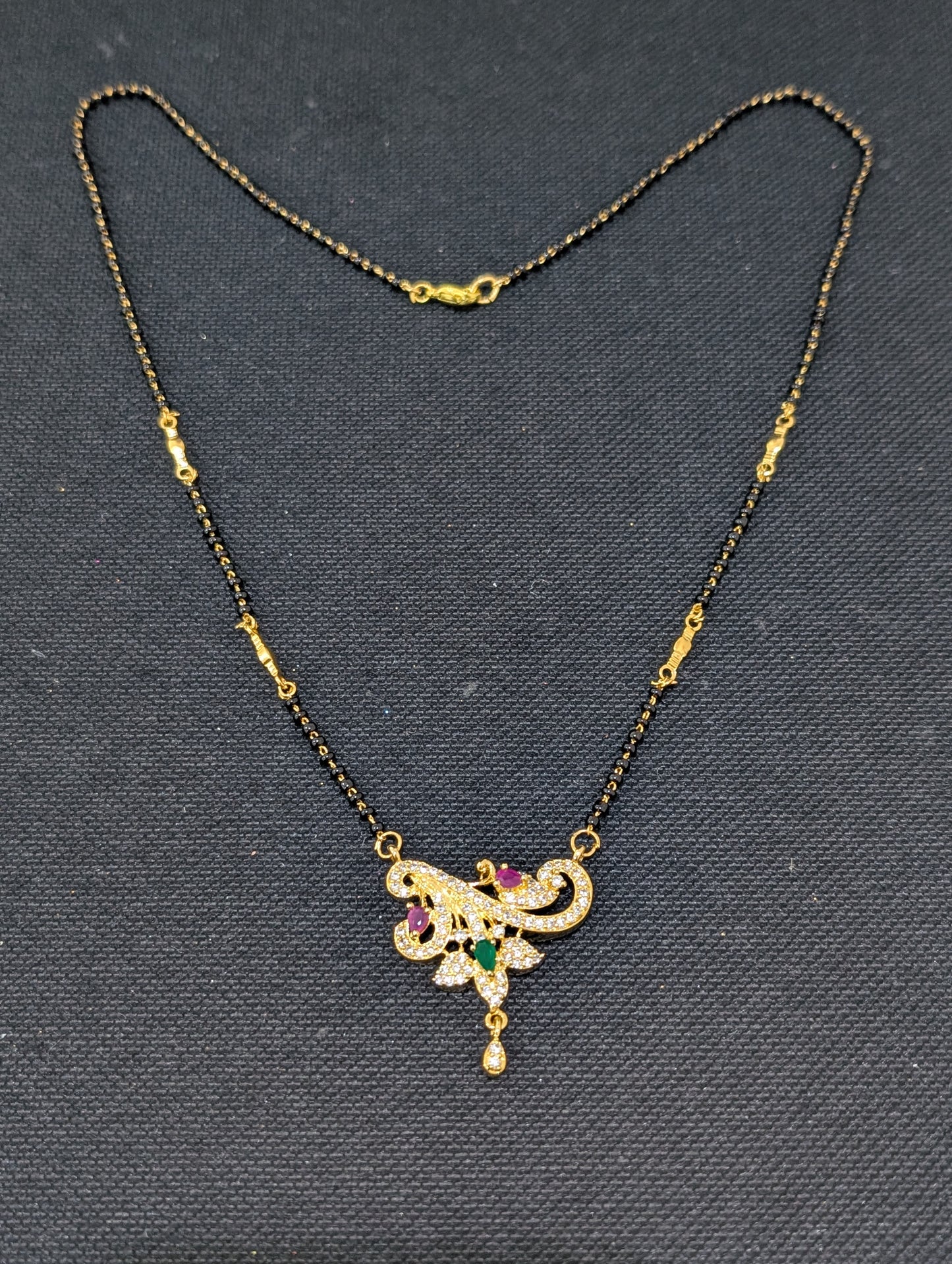 Mangalsutra - Single strand - One gram gold - Design 2