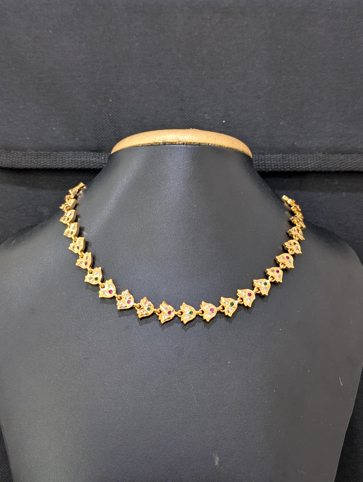 Micro gold plated CZ Choker necklace
