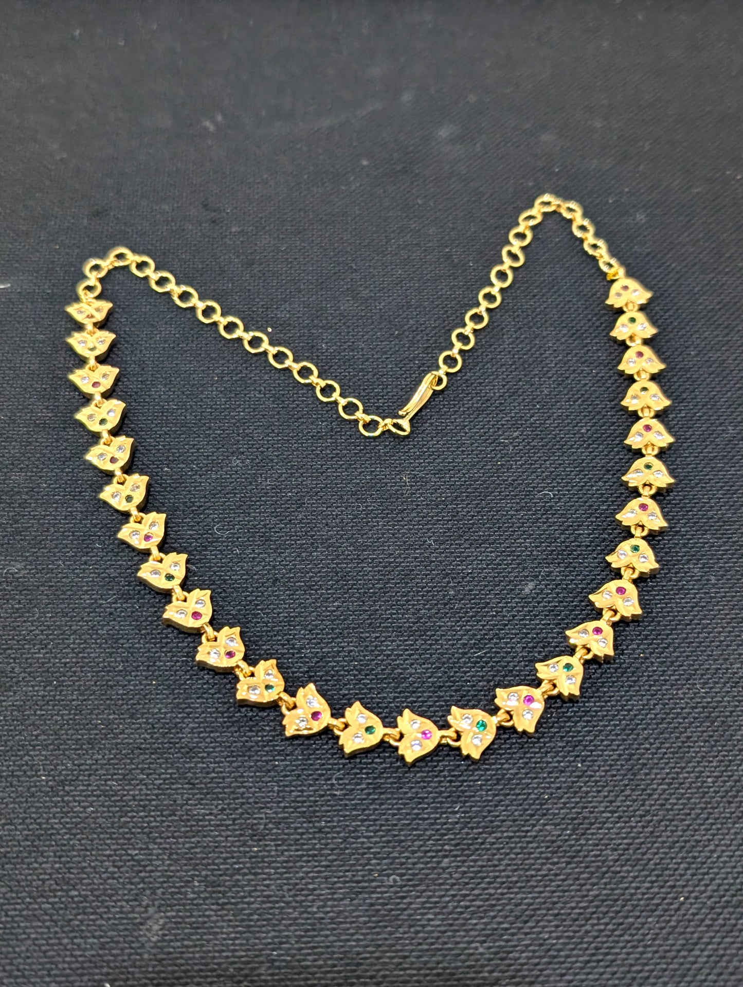 Micro gold plated CZ Choker necklace