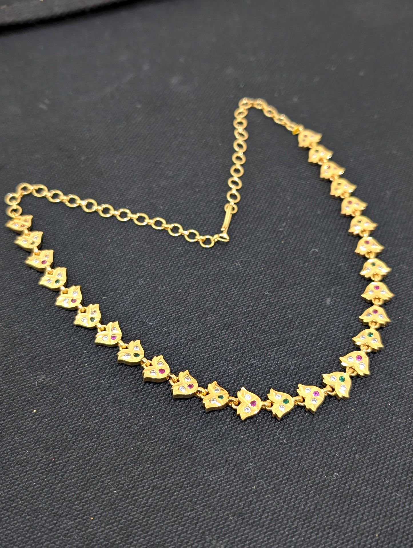 Micro gold plated CZ Choker necklace