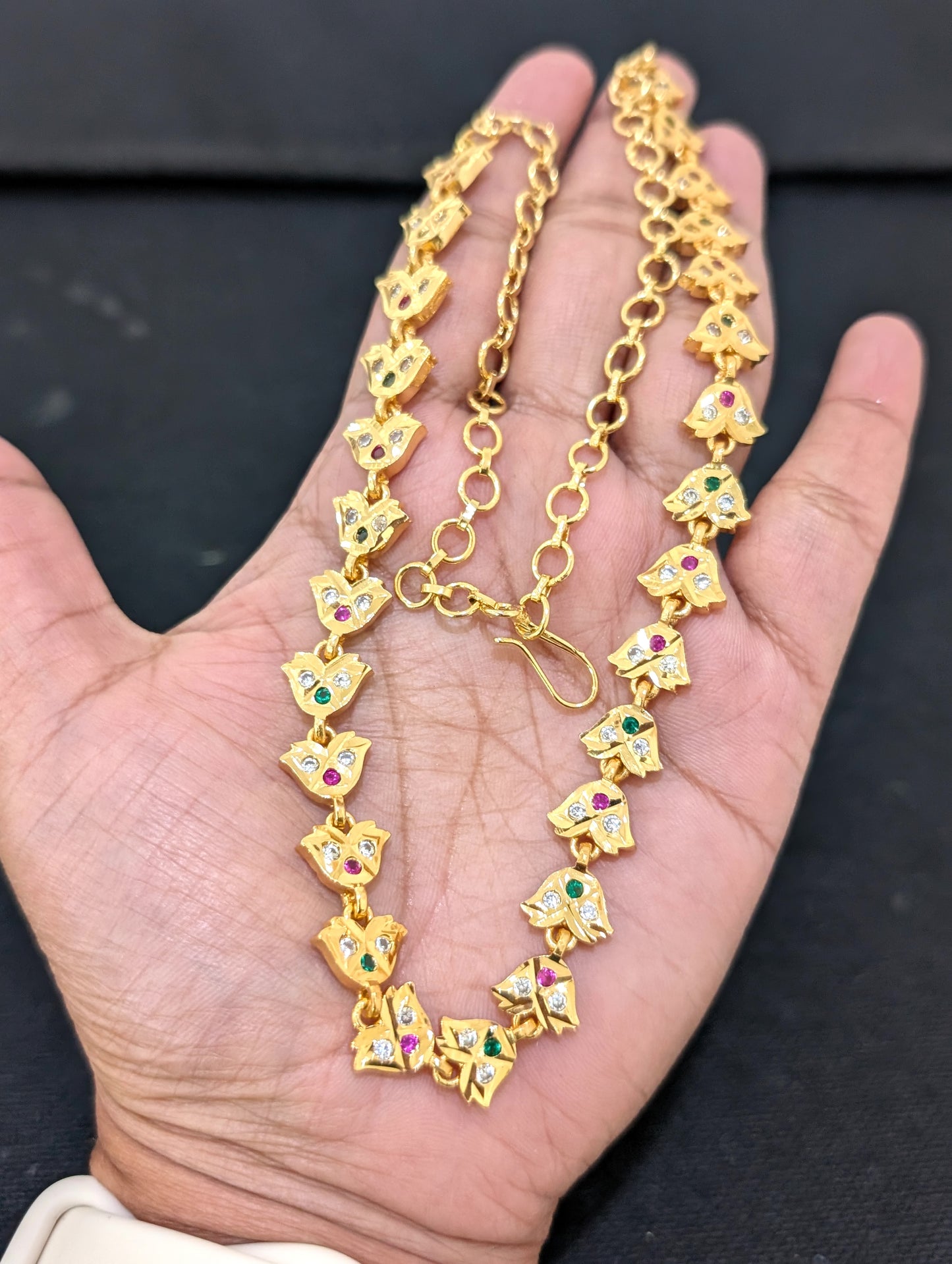 Micro gold plated CZ Choker necklace