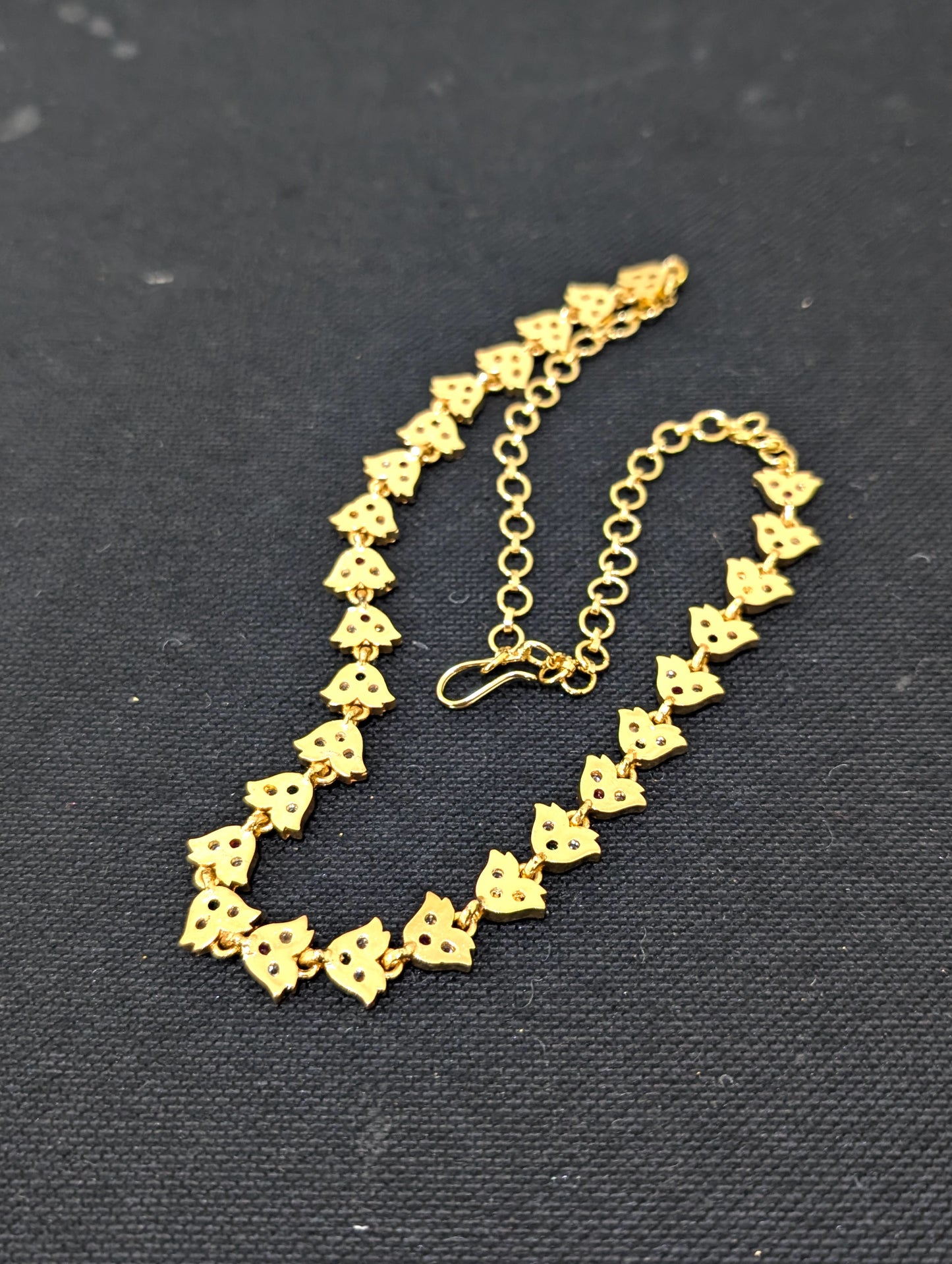 Micro gold plated CZ Choker necklace