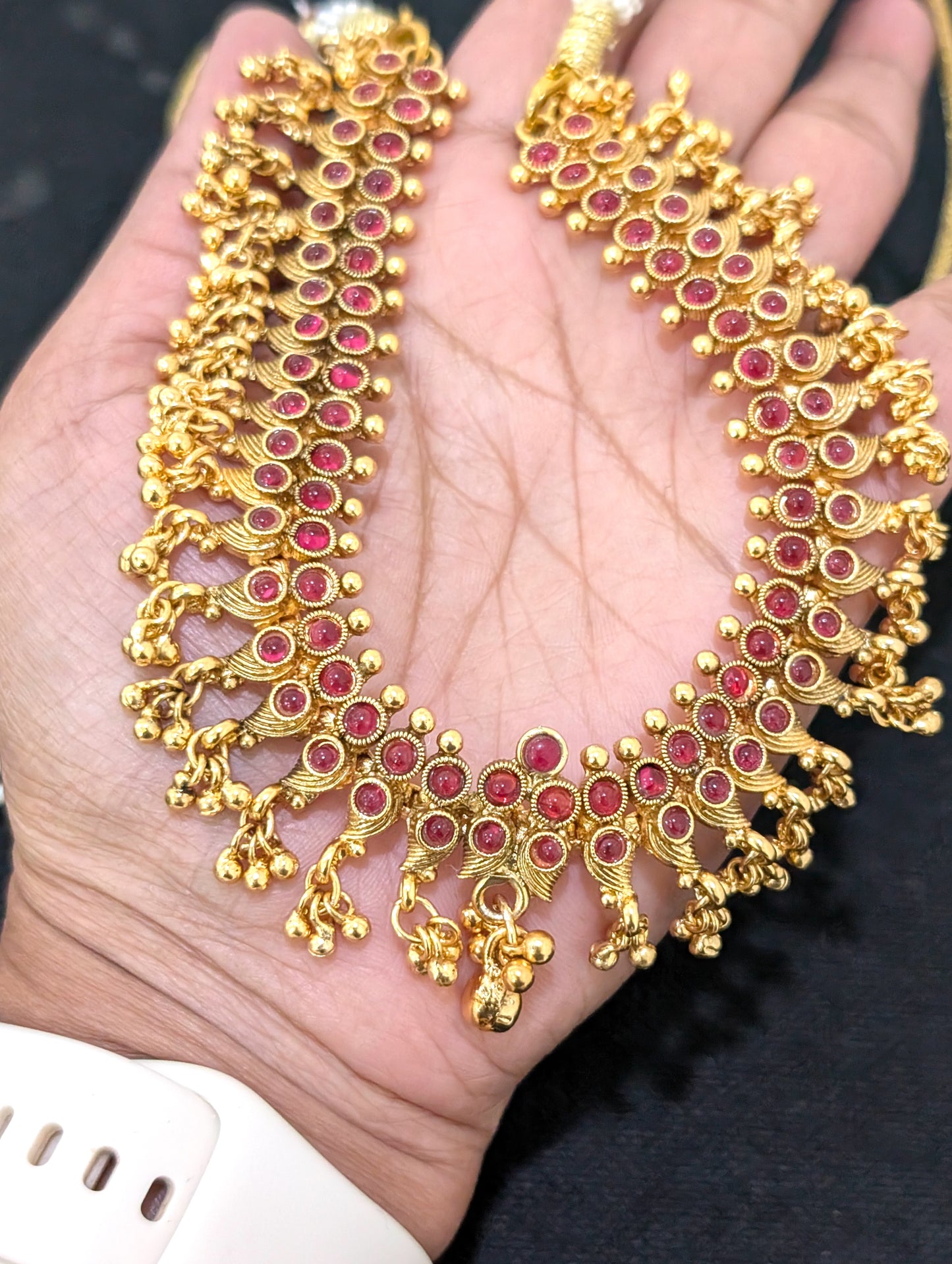 Ruby Kemp stone Choker Necklace